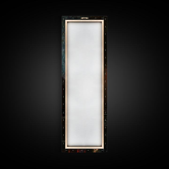 Speakeasy Key and Cocktail Shaker Composition Framed Canvas Print, Bar Art, Minimalist Decor, Bar Decor, Fine Art, BAR-1x3-4