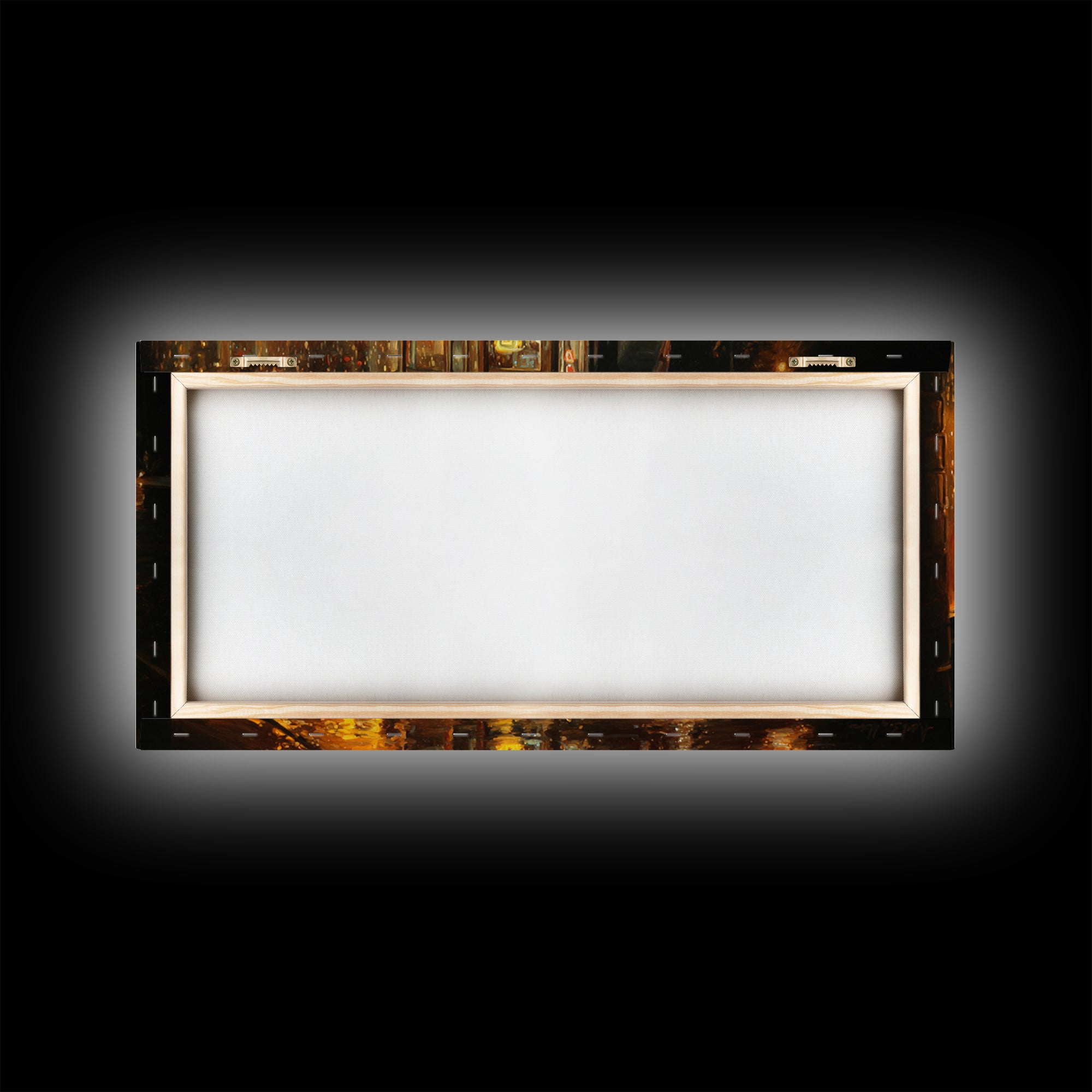 Neon Cocktail Sign Reflected Canvas Print, Bar Art, Bar Sign, Bar Decor, Fine Art, Coffee Bar, Cocktail Wall Art, BAR-2x1-73