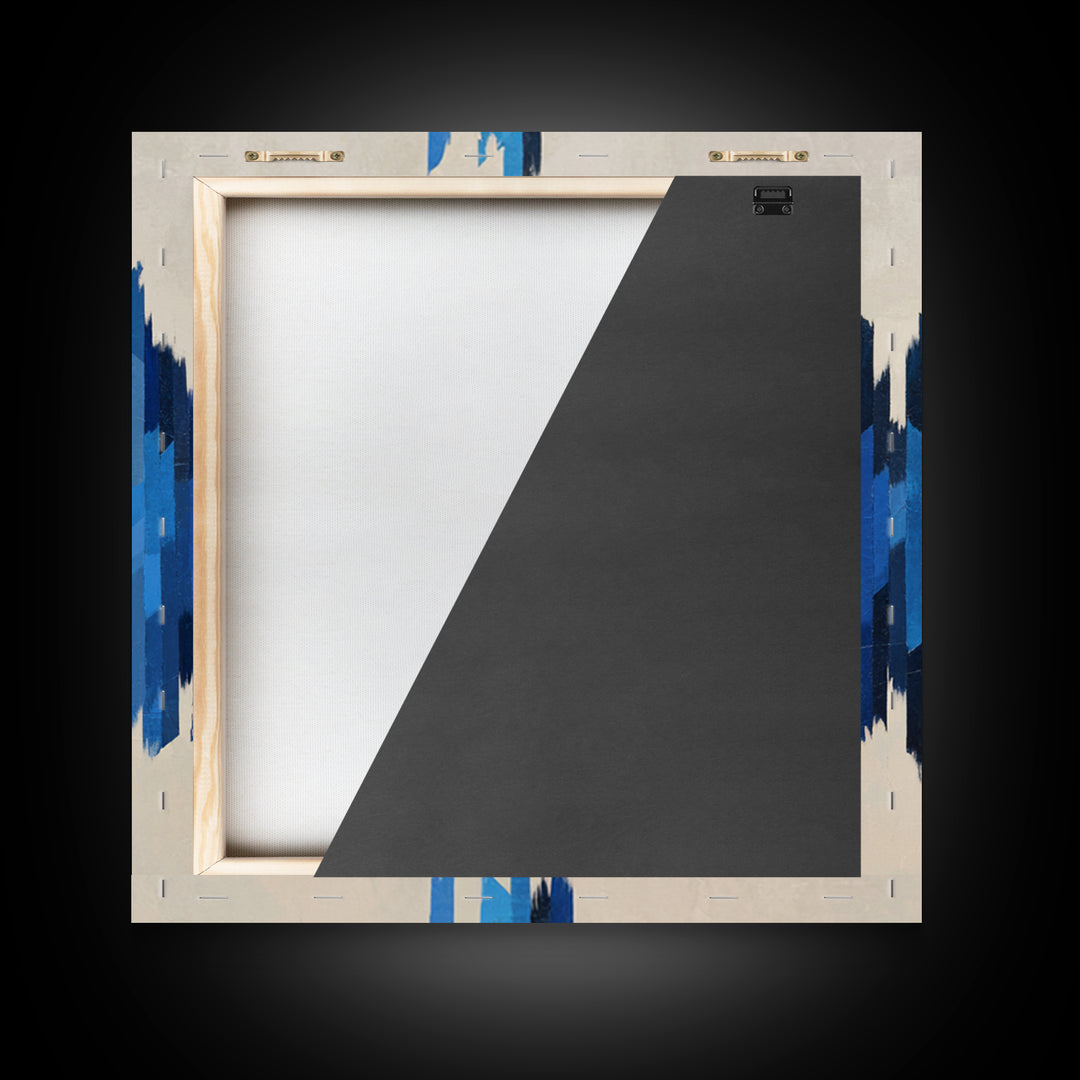 Abstract Soundwave Art Canvas Print, Basement Art, Mid Century Modern, Living Room Decor, Abstract Art, Retreat, BAS-1x1-20