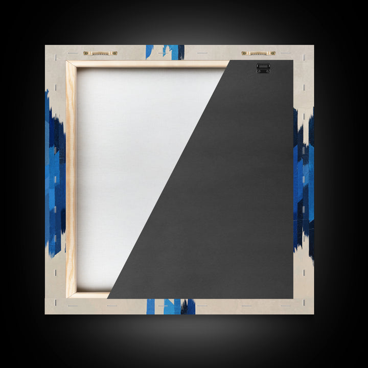 Abstract Soundwave Art Canvas Print, Basement Art, Mid Century Modern, Living Room Decor, Abstract Art, Retreat, BAS-1x1-20