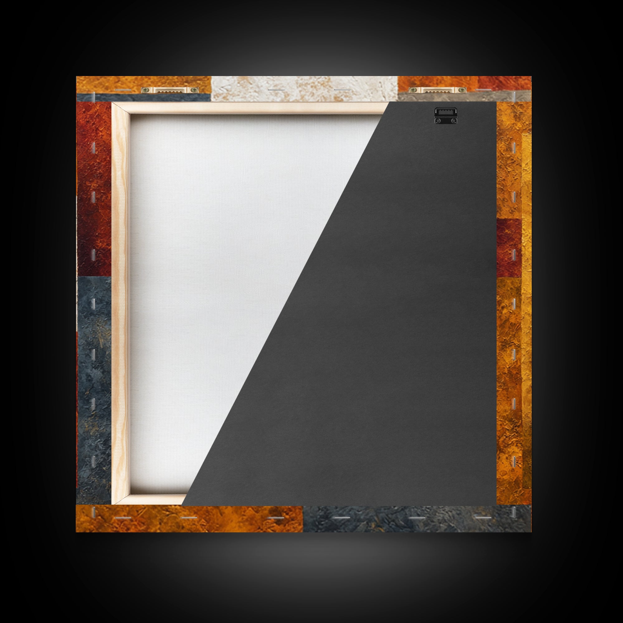 Sports Jersey Abstract Framed Canvas Print, Basement Art, Gallery Decor, Living Room Decor, Abstract Art, Retreat, BAS-1x1-78