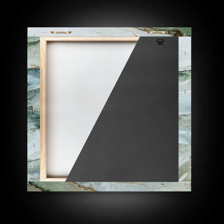 Abstract Marble Texture Framed Canvas Print, Bathroom Art, Dopamine Decor, Bathroom Decor, Abstract Art, Spa, Halloween Art, BAT-1x1-16