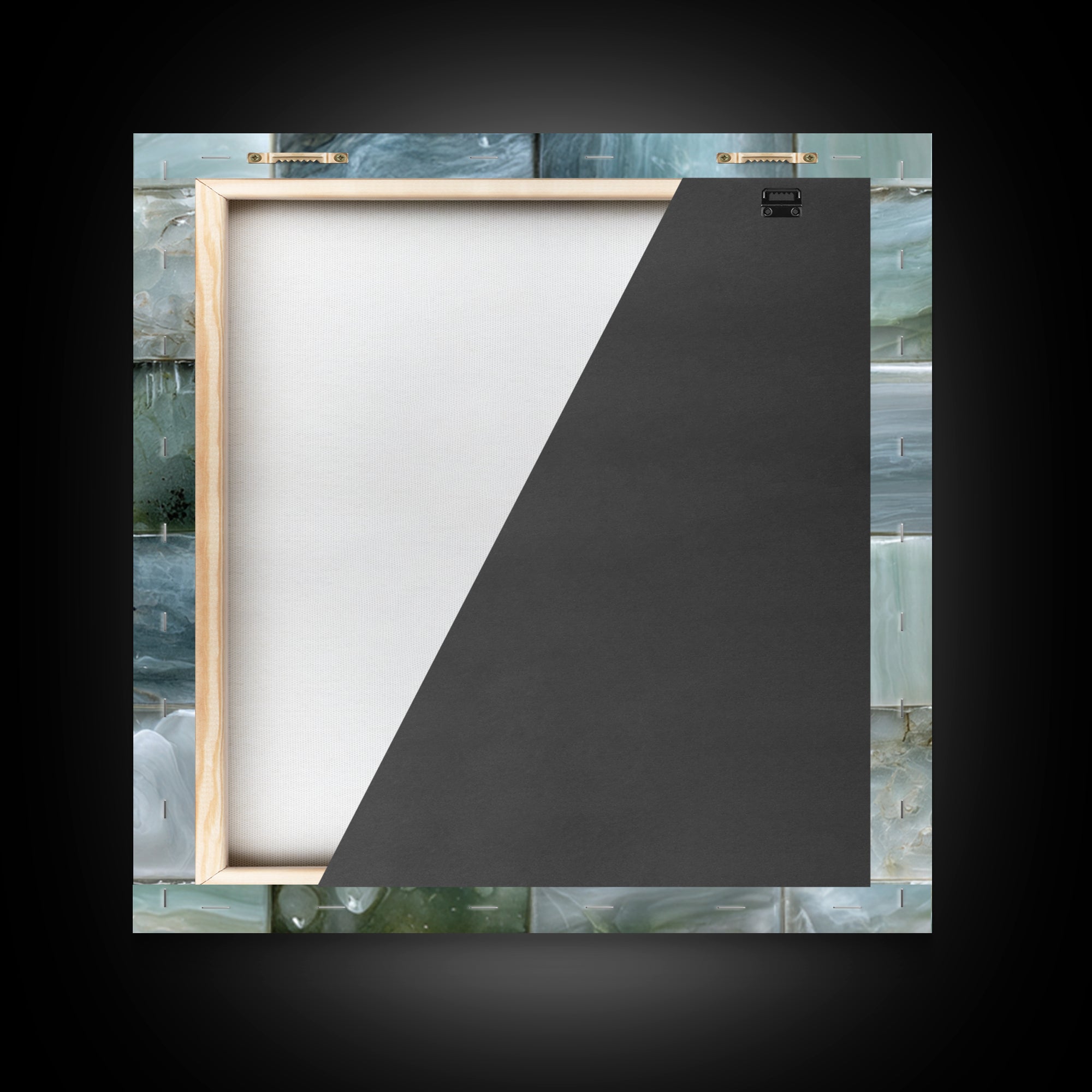 Soft Cloud and Rain Composition Framed Canvas Print, Bathroom Art, Bathroom Wall Decor, Bathroom Decor, Oil Painting, Spa, BAT-1x1-43