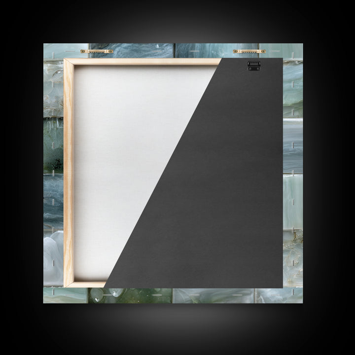 Soft Cloud and Rain Composition Framed Canvas Print, Bathroom Art, Bathroom Wall Decor, Bathroom Decor, Oil Painting, Spa, BAT-1x1-43