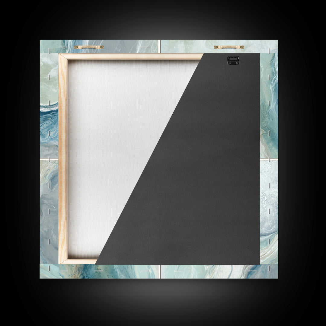 Abstract Marble Texture Framed Canvas Print, Bathroom Art, Bathroom Prints, Bathroom Decor, Abstract Art, Spa, Trendy Wall Art, BAT-1x1-64
