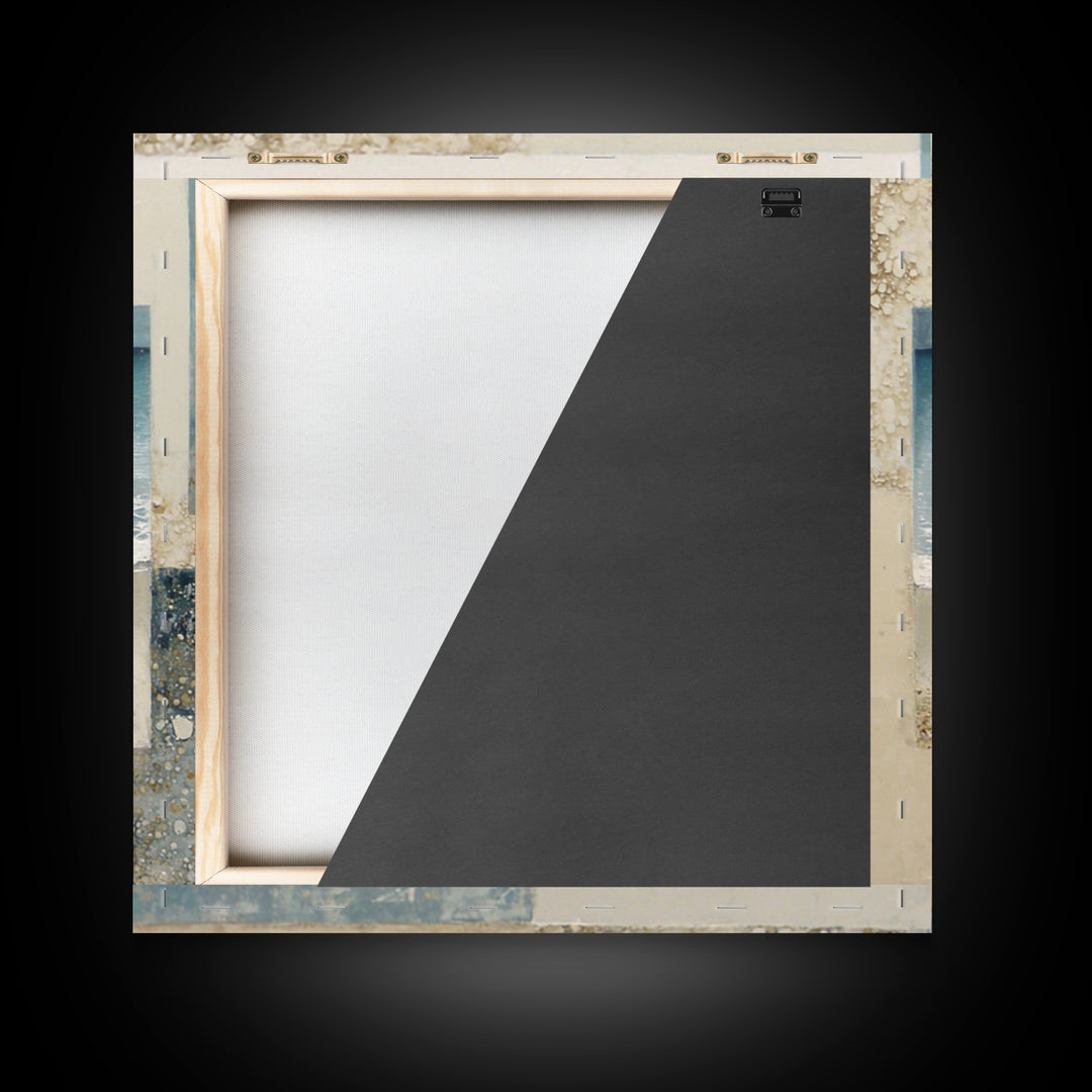 Clean Geometric Forms Canvas Print, Bathroom Art, Bathroom Wallpaper, Bathroom Decor, Abstract Art, Spa, Luxury Decor, BAT-1x1-69