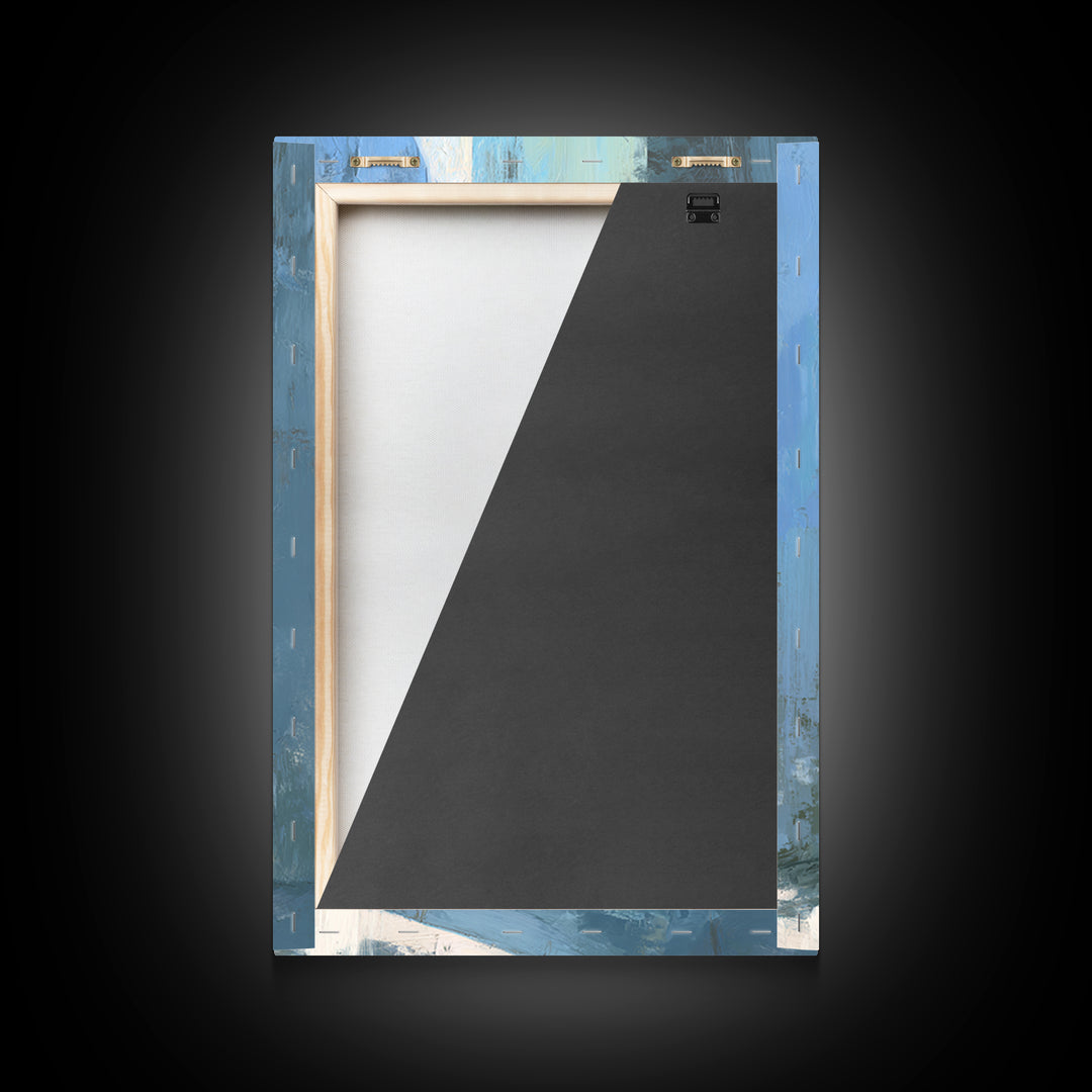 Sunlit Window Plant Shadow on Plaster Framed Canvas Print, Bathroom Art, Gallery Decor, Bathroom Decor, Abstract Art, Spa, BAT-2x3-2