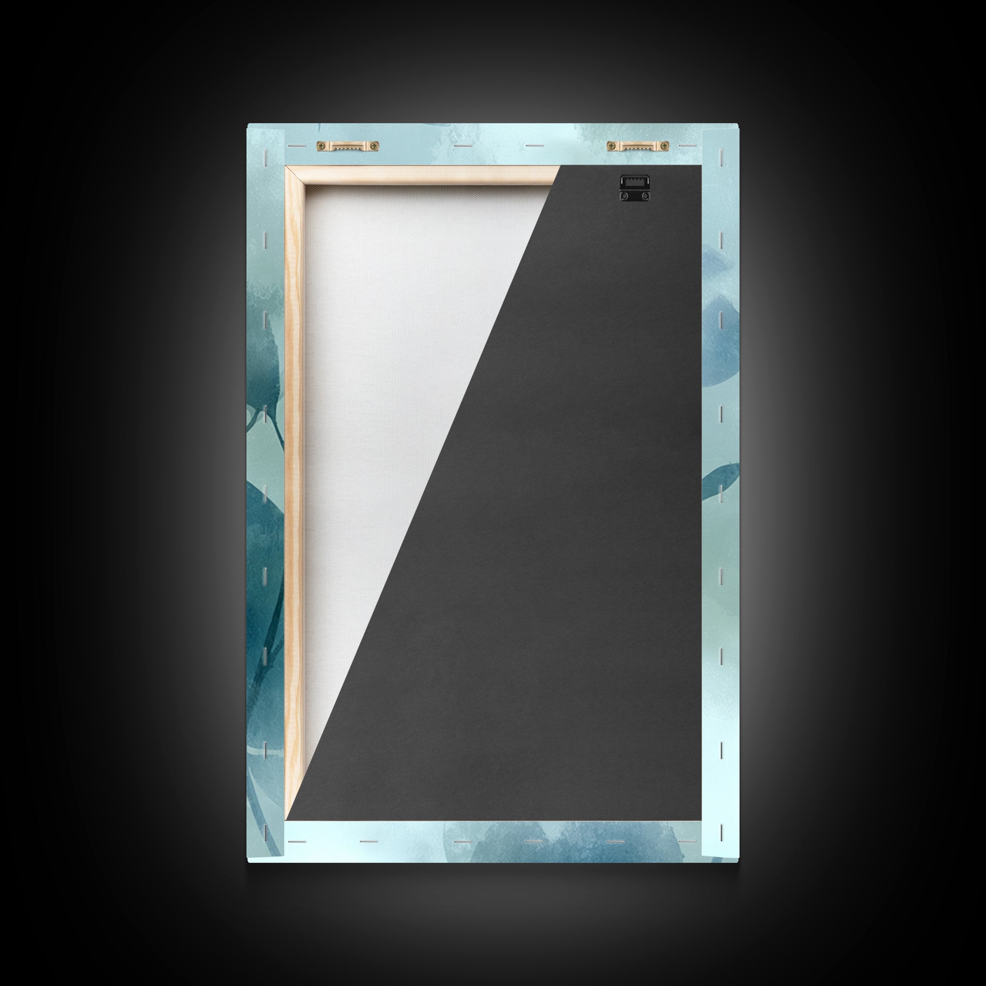Minimal Koi Fish Swimming Through Clear Water Canvas Print, Bathroom Art, Minimalist Wall Art, Bathroom Decor, Fine Art, Spa, BAT-2x3-40