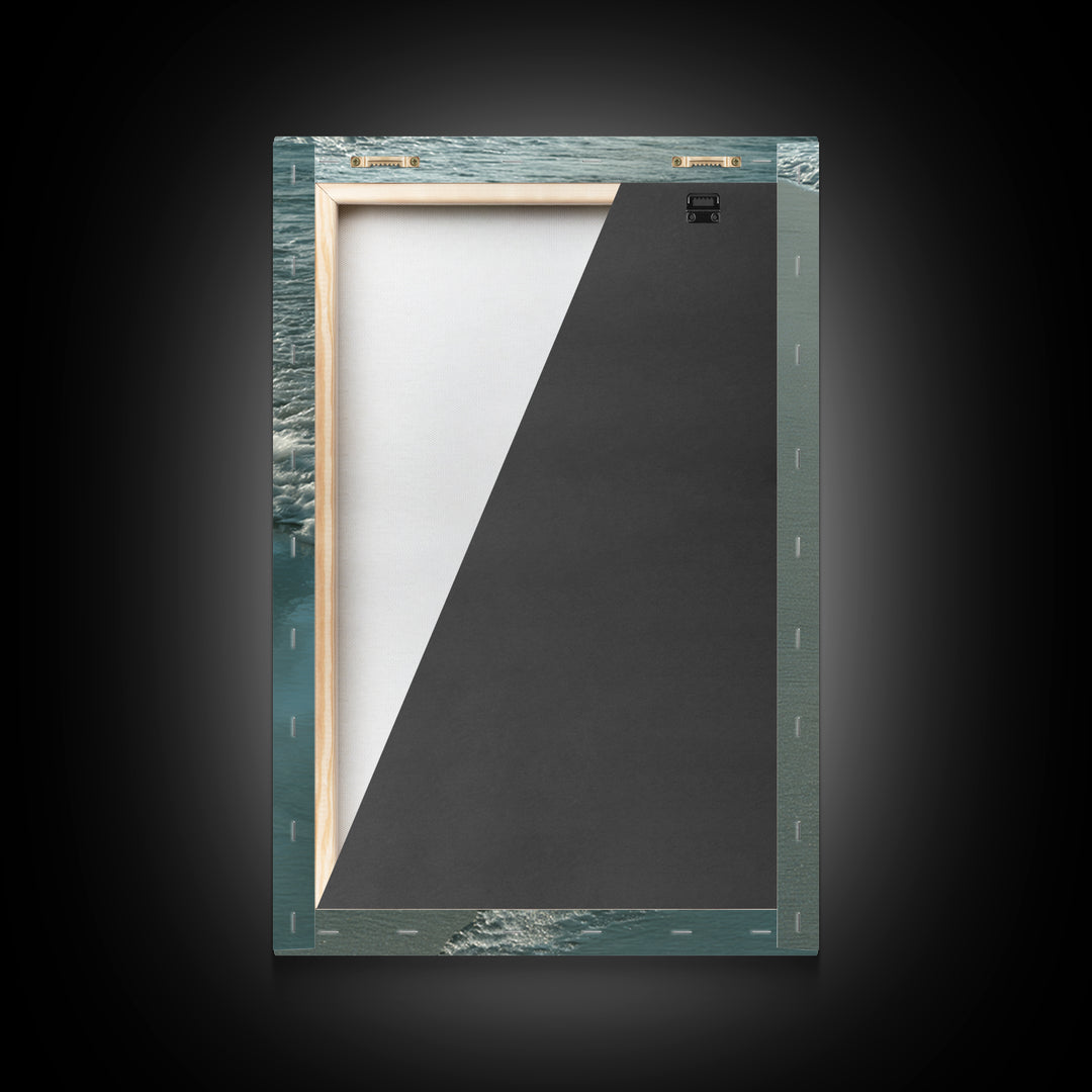 Soft Cloud and Rain Composition Framed Canvas Print, Bathroom Art, Trendy Wall Art, Bathroom Decor, Oil Painting, Spa, BAT-2x3-51
