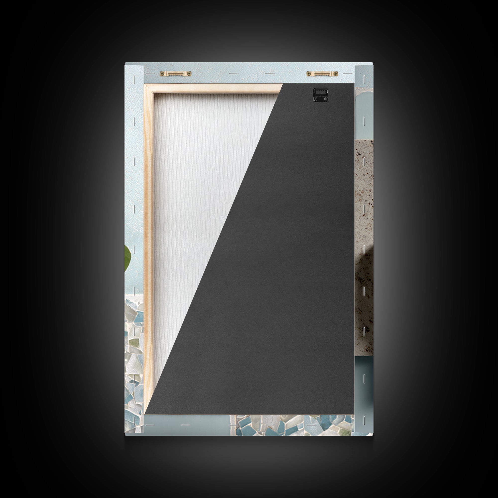 Clean Geometric Forms Framed Canvas Print, Bathroom Art, Contemporary Art, Bathroom Decor, Abstract Art, Spa, Framed Wall Art, BAT-2x3-53