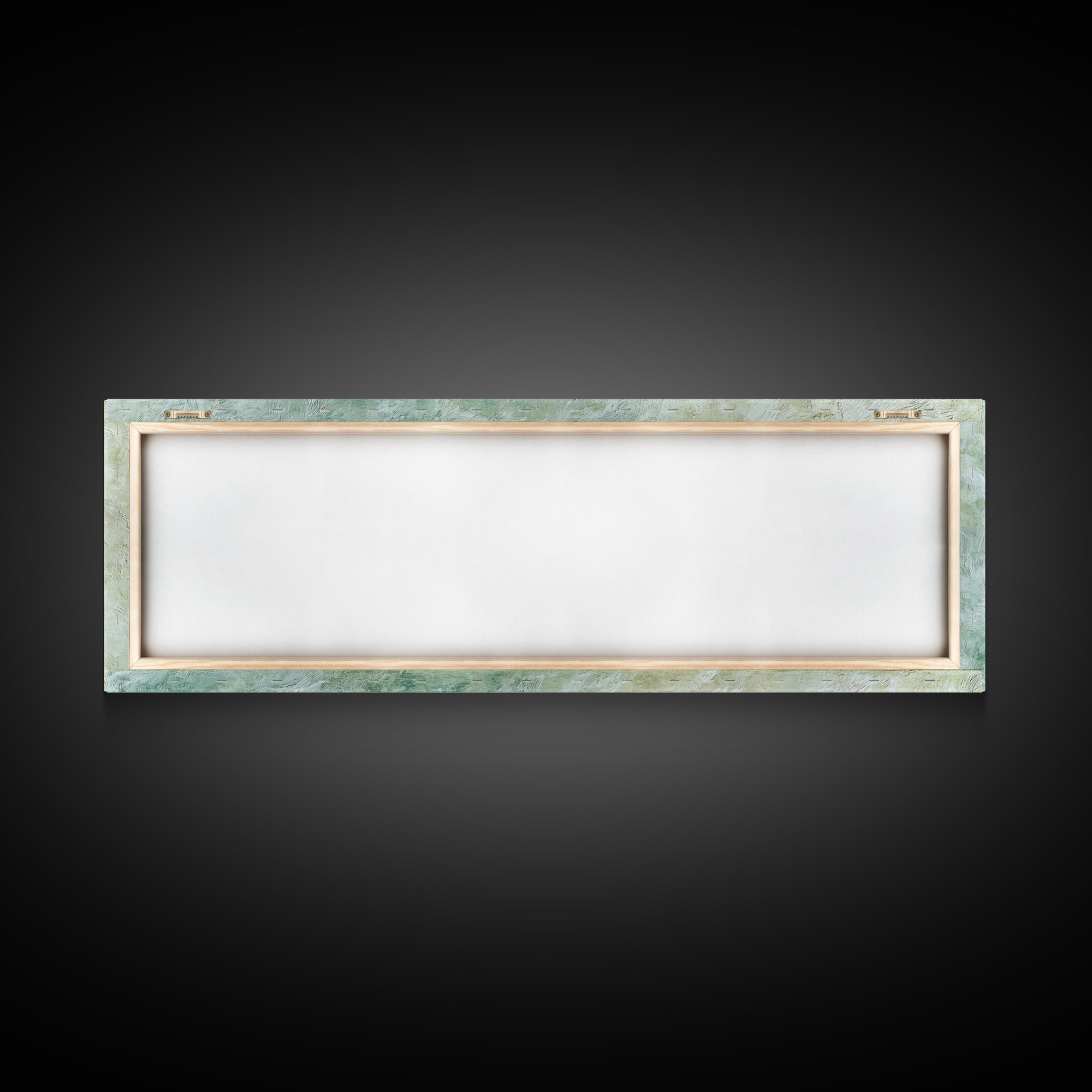 Sunlit Window Plant Shadow on Plaster Framed Canvas Print, Bathroom Art, Textured Painting, Bathroom Decor, Fine Art, Spa, BAT-3x1-10