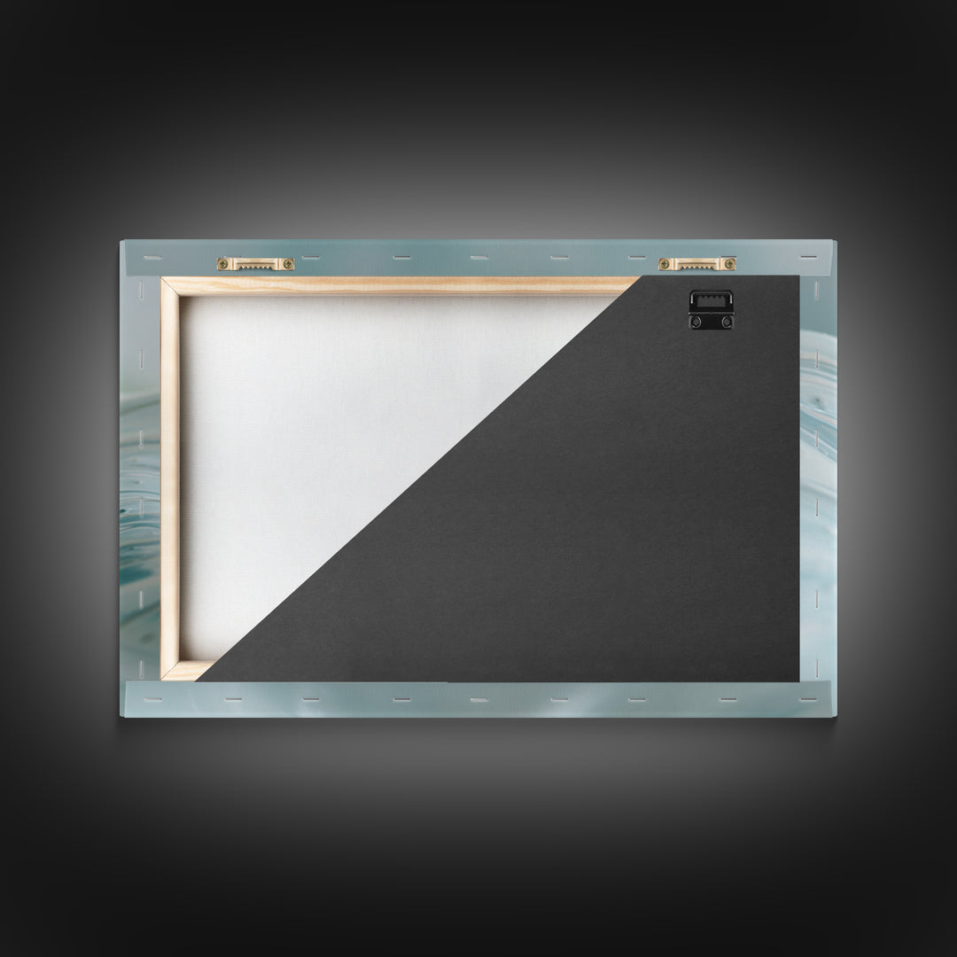 Soft Cloud and Rain Composition Framed Canvas Print, Bathroom Art, Bathroom Print, Bathroom Decor, Fine Art, Spa, BAT-3x2-95