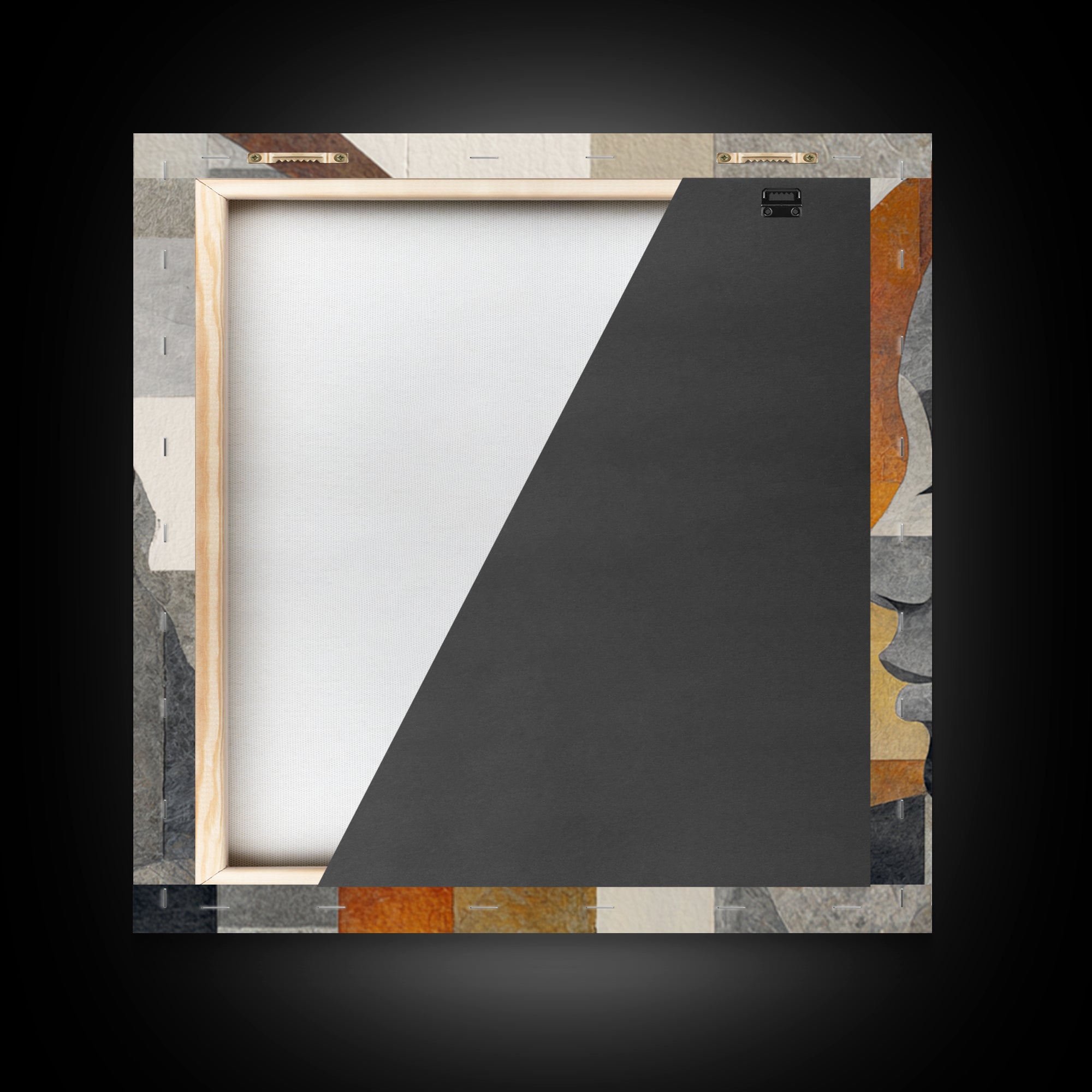 Monochrome Female Profile Framed Canvas Print, Black and White Art, Modern Decor, Living Room Decor, Abstract Art, Monochrome, BAW-1x1-1