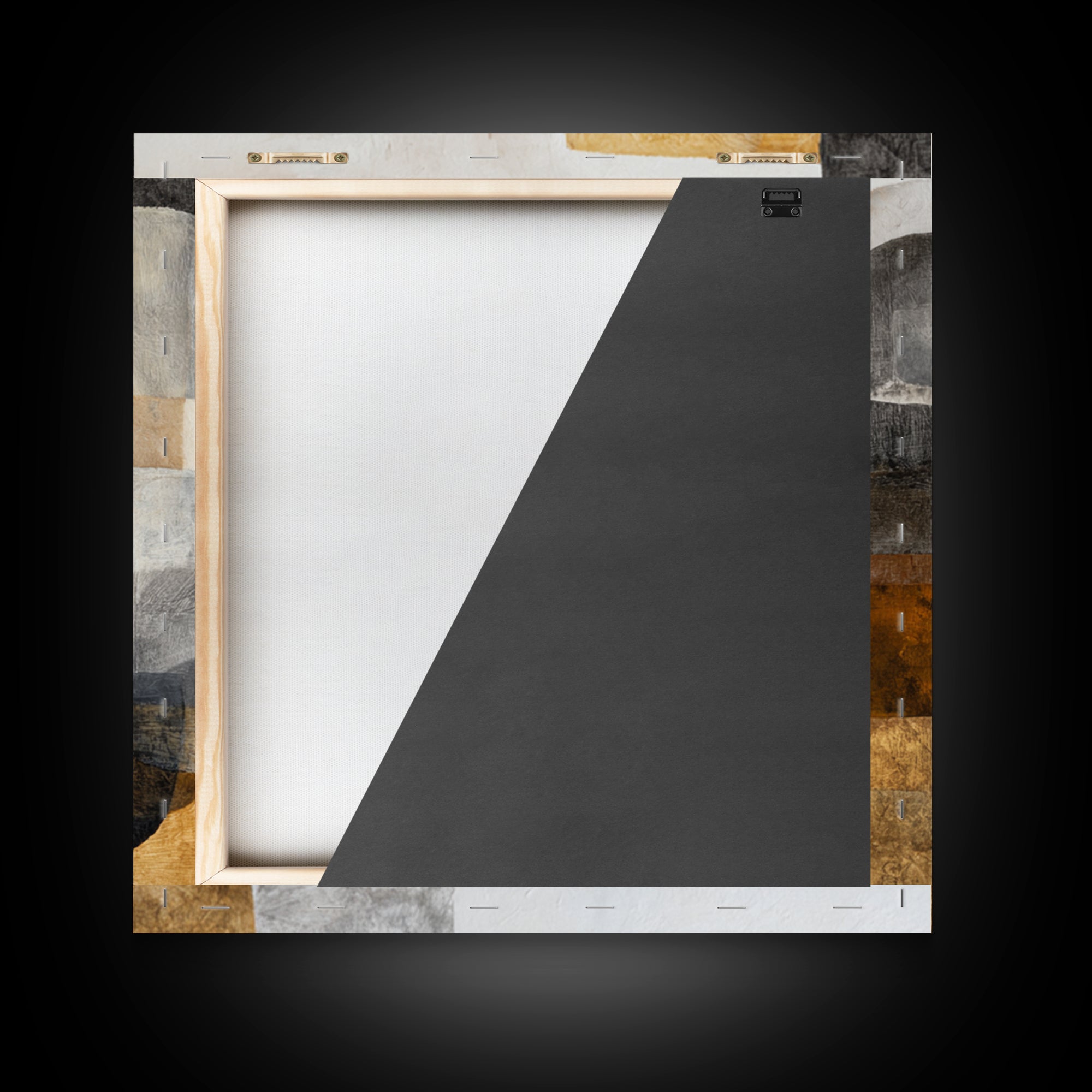 Abstract Charcoal Gestures on White Paper Canvas Print, Black and White Art, Photo Prints, Living Room Decor, Monochrome, BAW-1x1-100