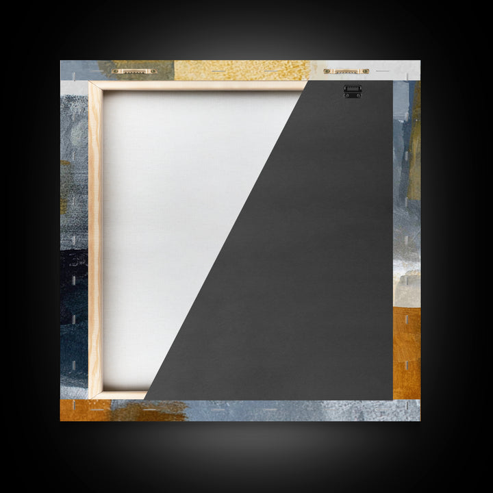 Abstract Charcoal Gestures on White Paper Canvas Print, Black and White Art, Living Room Decor, Abstract Art, Monochrome, BAW-1x1-4