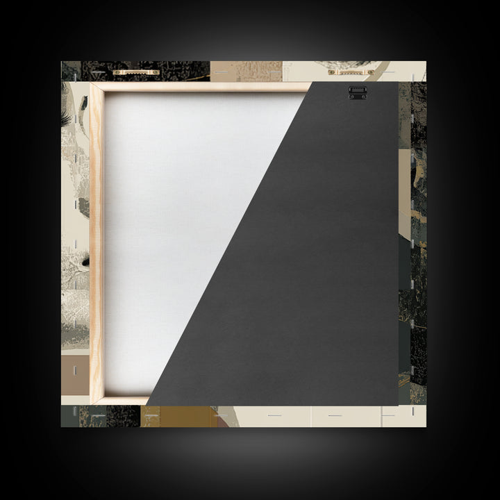 Monochrome Female Profile Canvas Print, Black and White Art, Room Decor, Living Room Decor, Abstract Art, Monochrome, BAW-1x1-49