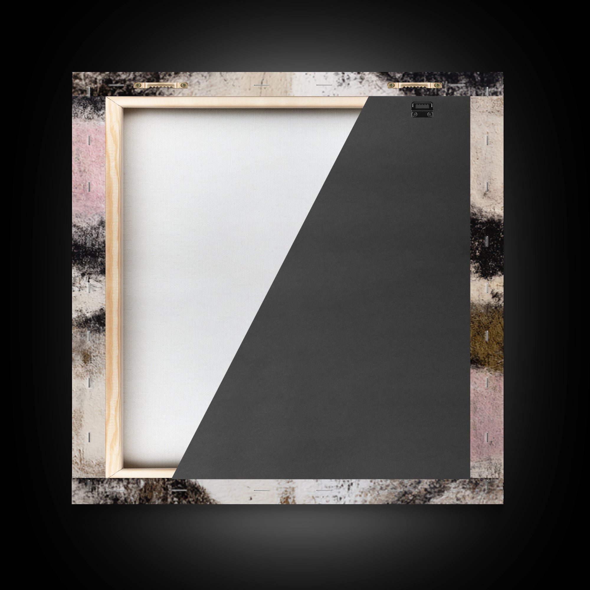 Abstract Charcoal Gestures on White Paper Canvas Print, Black and White Art, Printable Art, Living Room Decor, Monochrome, BAW-1x1-52