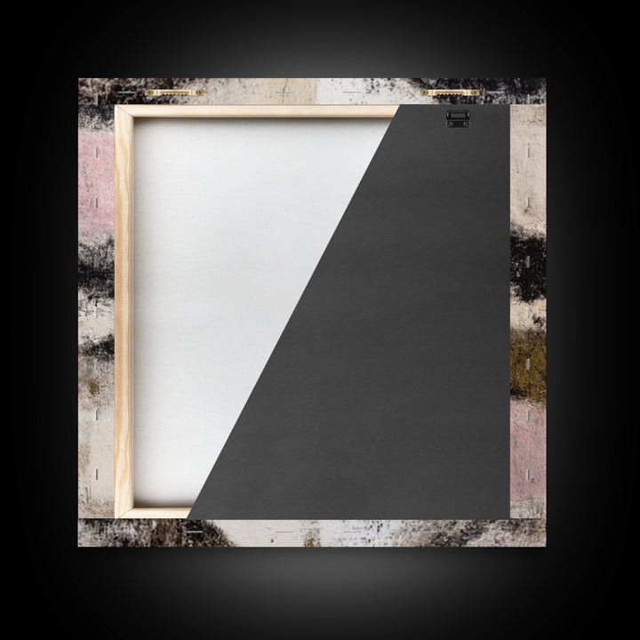 Abstract Charcoal Gestures on White Paper Canvas Print, Black and White Art, Printable Art, Living Room Decor, Monochrome, BAW-1x1-52