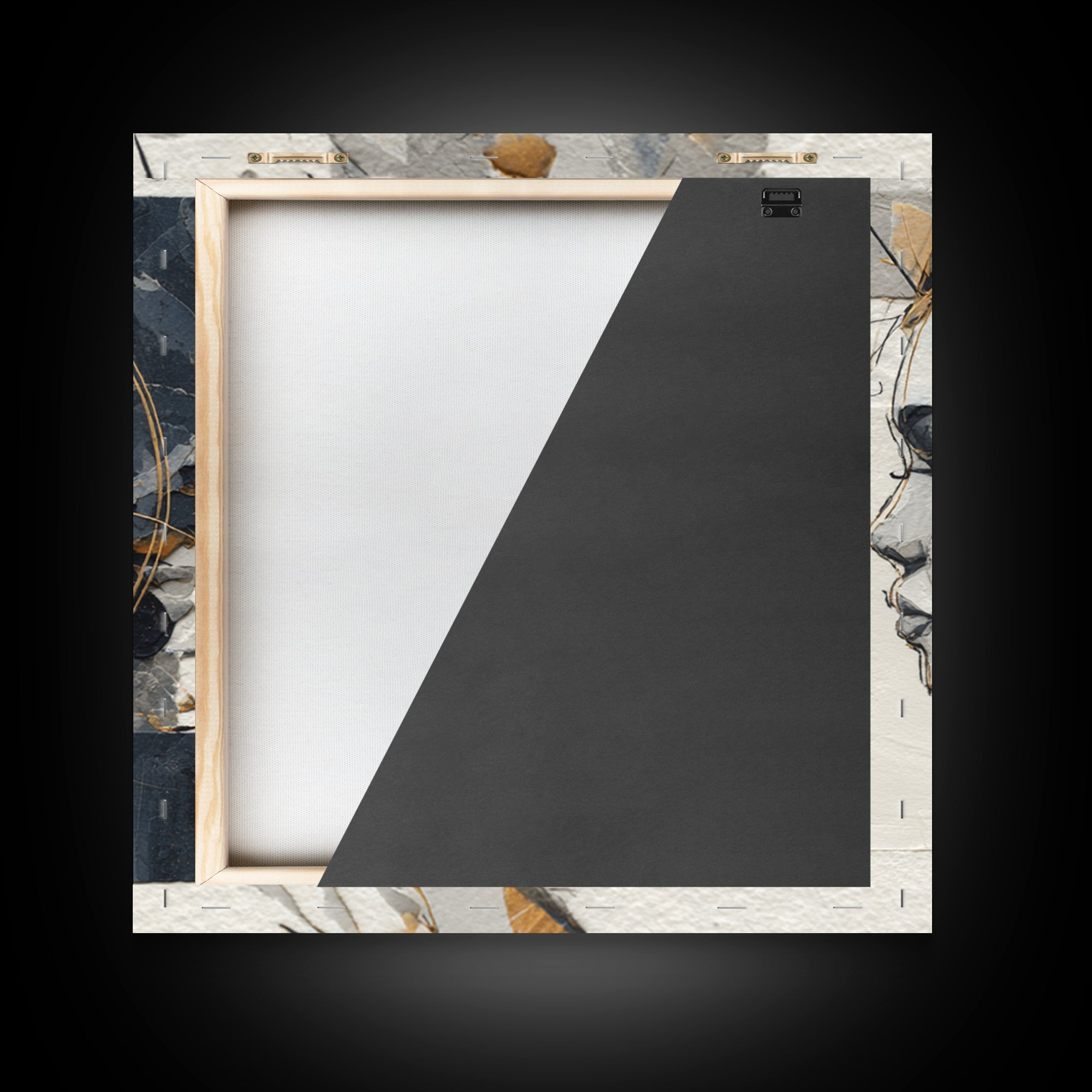 Monochrome Female Profile Framed Canvas Print, Black and White Art, Home Decor, Living Room Decor, Abstract Art, Monochrome, BAW-1x1-73