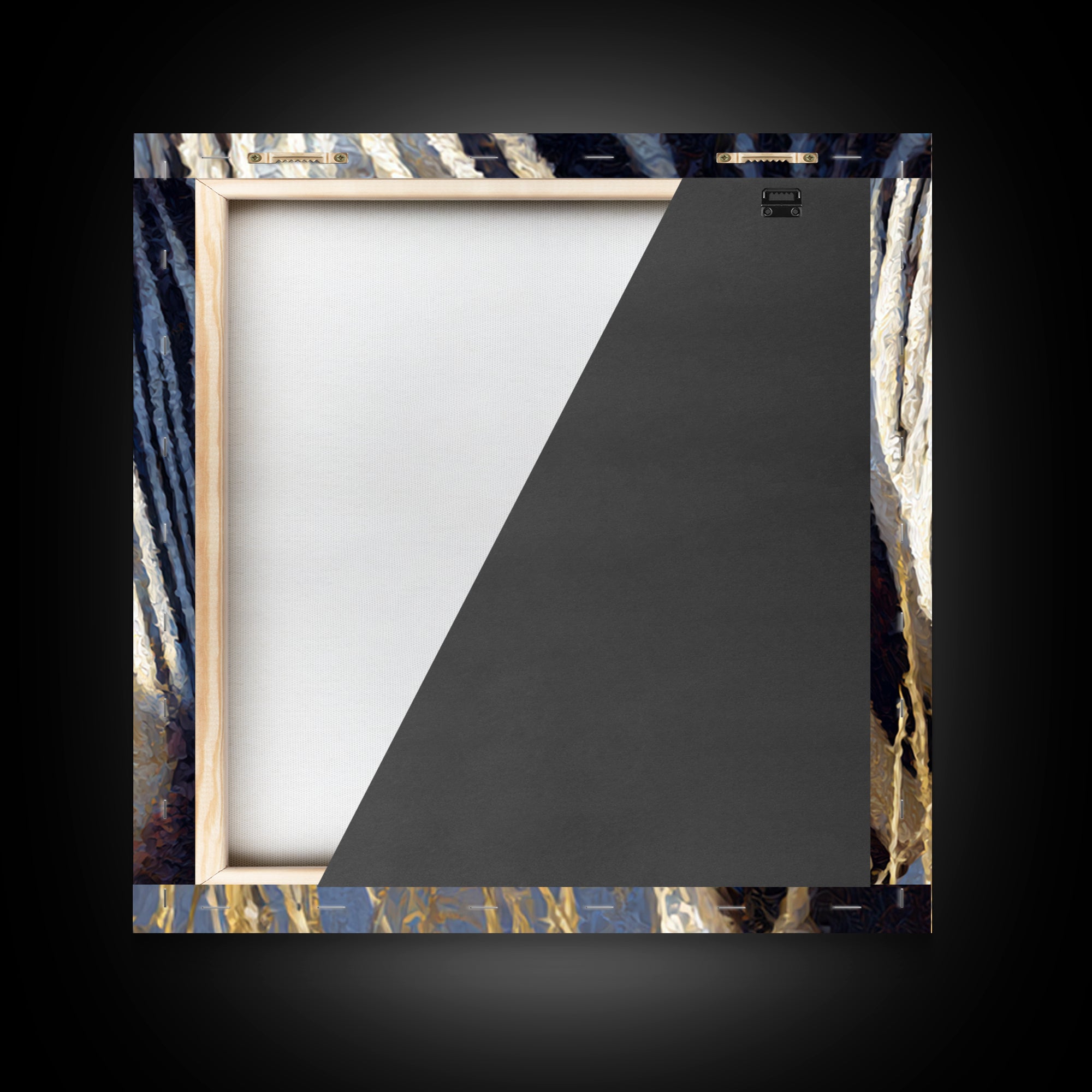 Zebra Stripe Closeup as Graphic Abstraction Canvas Print, Black and White Art, Fine Art Print, Living Room Decor, Monochrome, BAW-1x1-80
