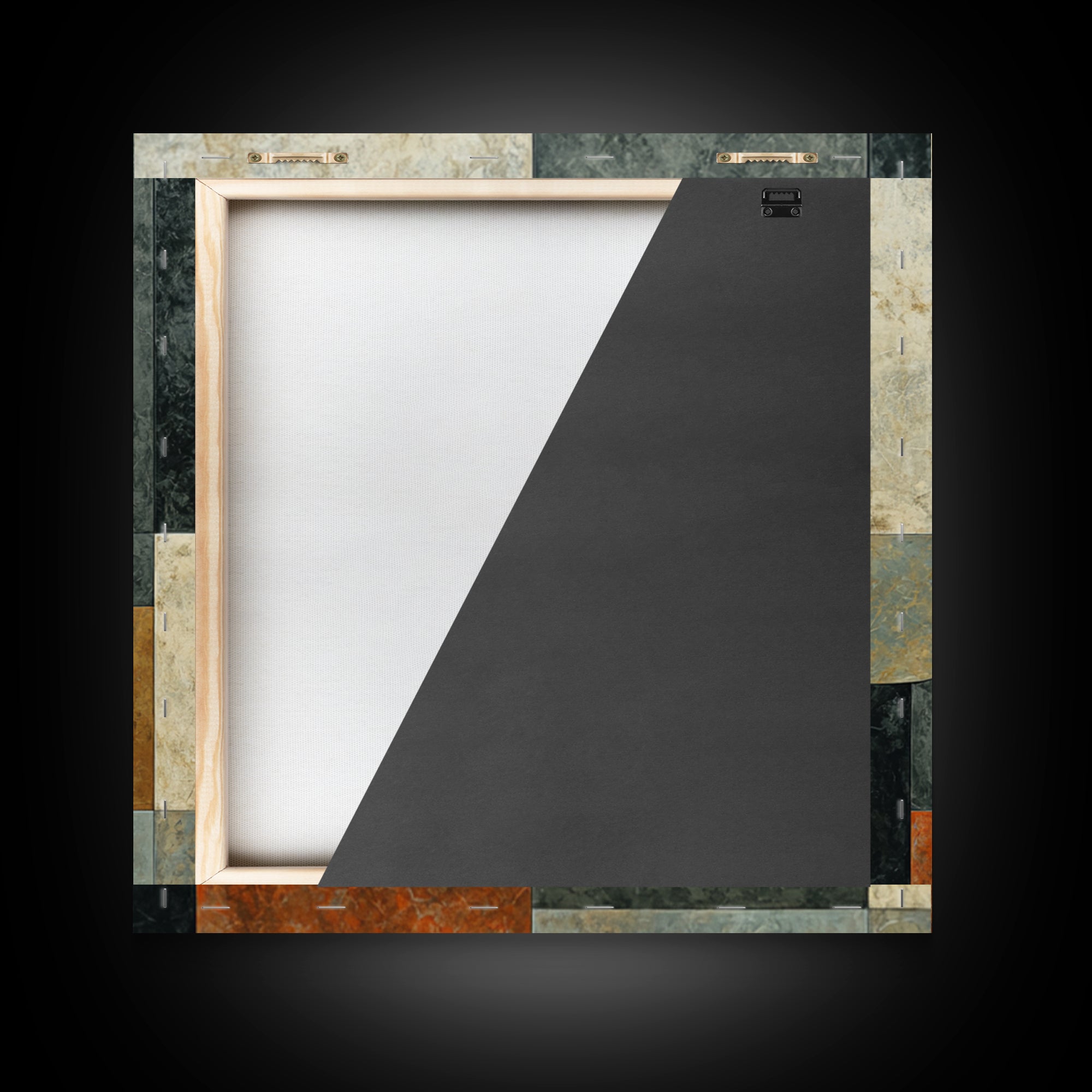 Abstract Marble Texture Canvas Print, Black and White Art, Luxury Decor, Living Room Decor, Abstract Art, Monochrome, BAW-1x1-87