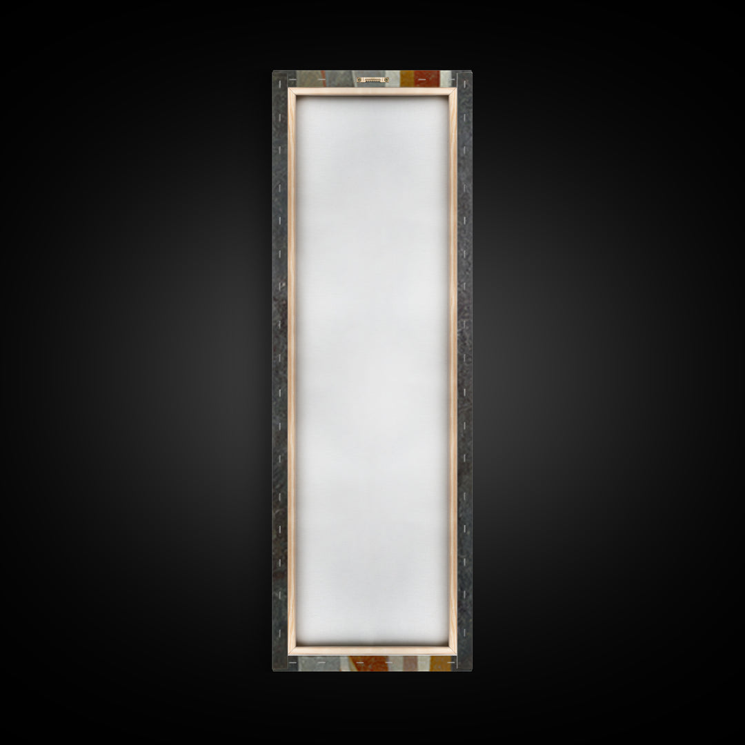 Abstract Marble Texture Framed Canvas Print, Black and White Art, Neutral Decor, Living Room Decor, Fine Art, Monochrome, BAW-1x3-75