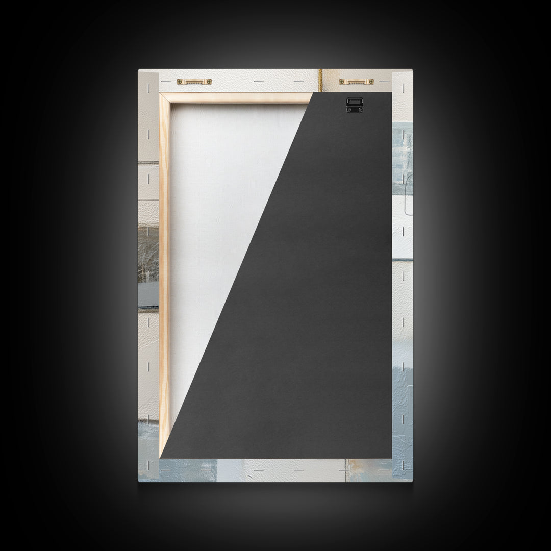 Minimal Face Pair Drawn Framed Canvas Print, Black and White Art, Art, Living Room Decor, Fine Art, Monochrome, Original Art, BAW-2x3-22