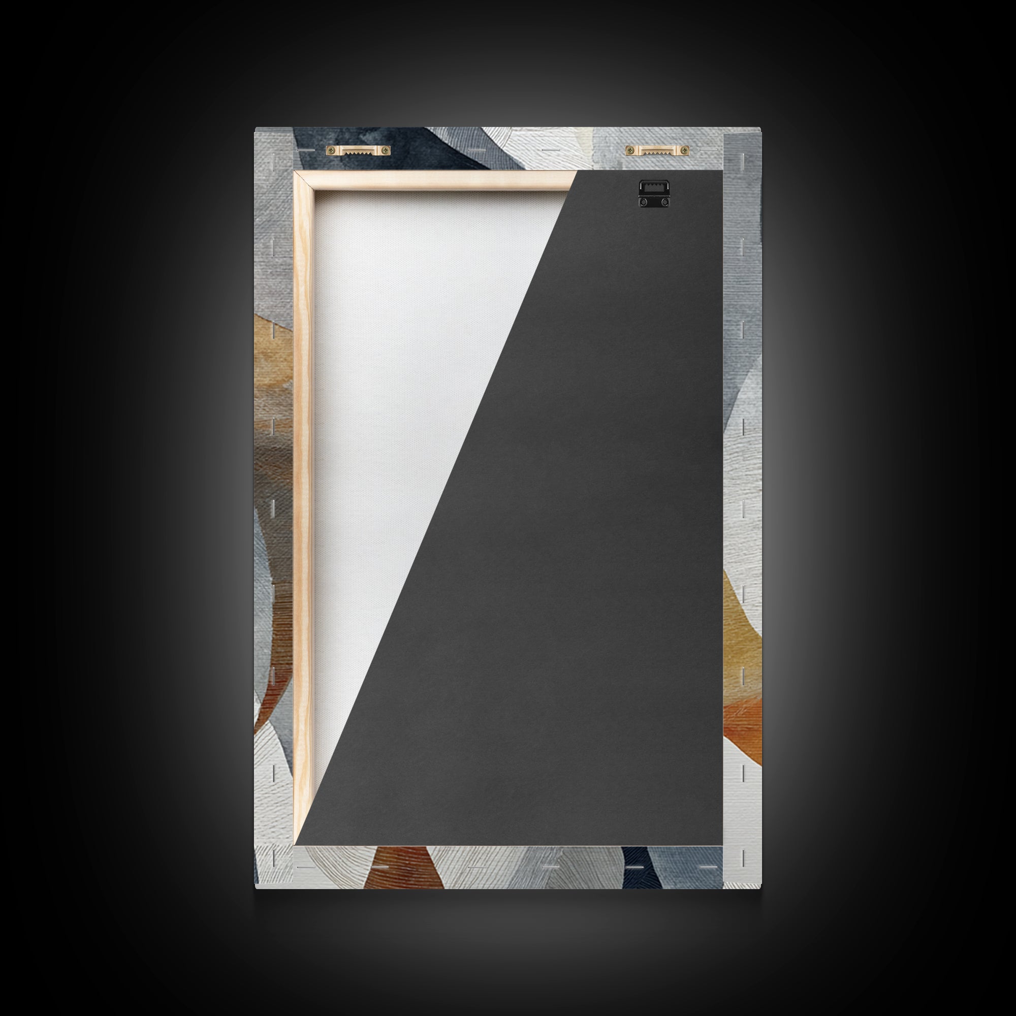 Monochrome Female Profile Framed Canvas Print, Black and White Art, Abstract Art, Living Room Decor, Monochrome, Cabin Decor, BAW-2x3-33