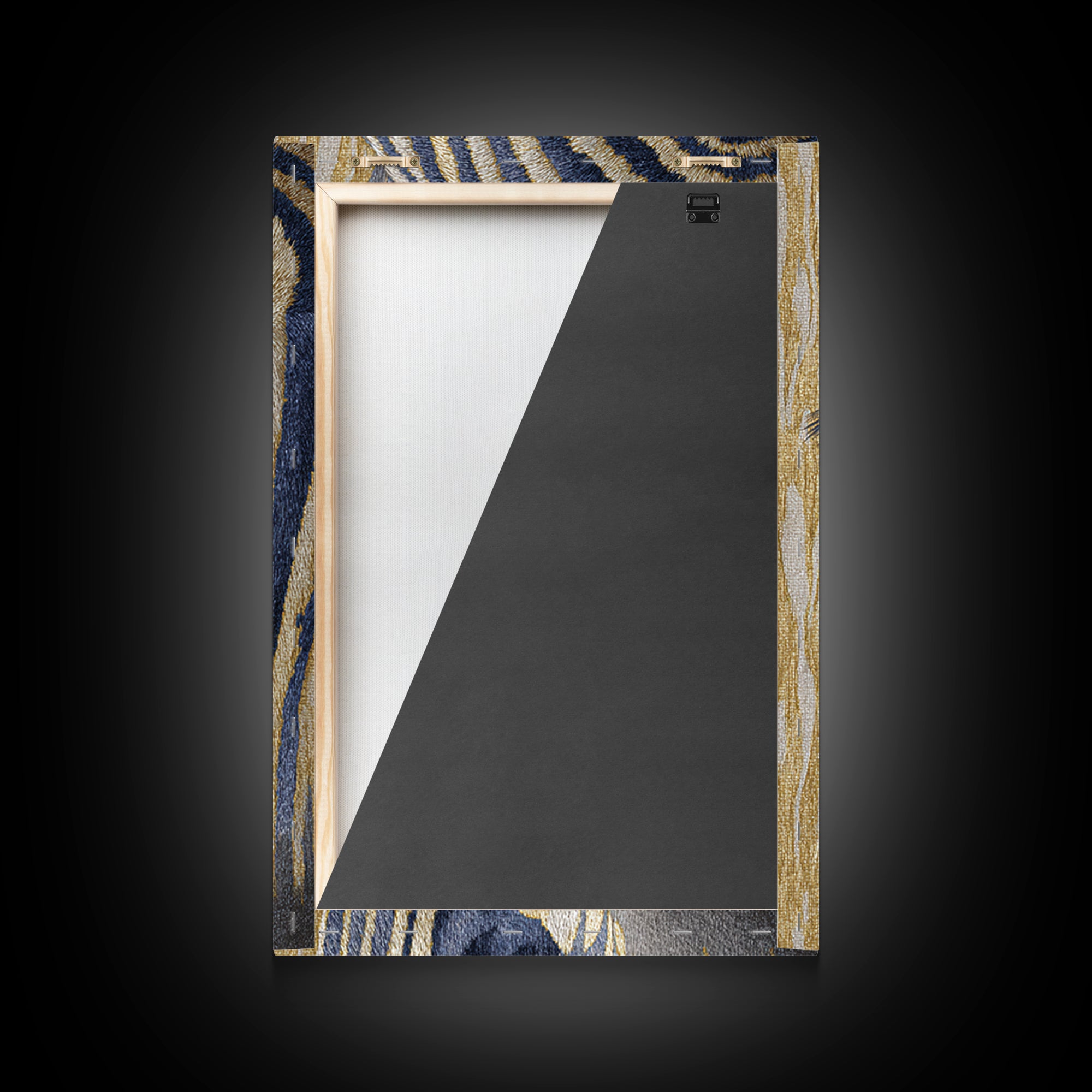 Zebra Stripe Closeup as Graphic Abstraction Canvas Print, Black and White Art, Contemporary Art, Living Room Decor, Monochrome, BAW-2x3-40