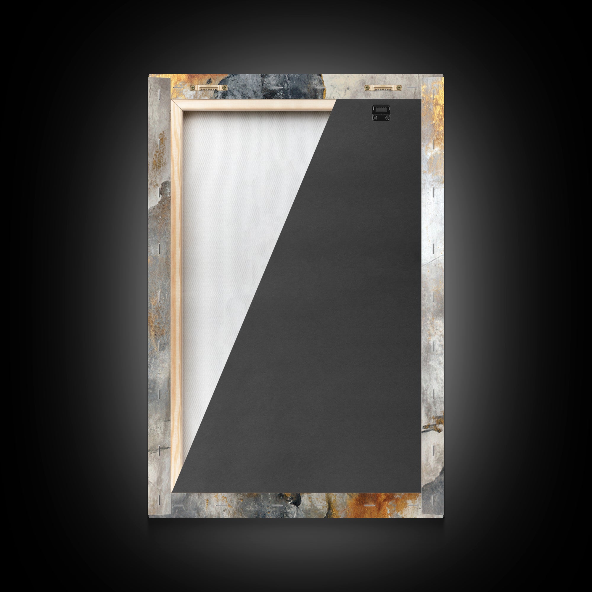 Abstract Marble Texture Framed Canvas Print, Black and White Art, Mid Century Modern, Living Room Decor, Fine Art, Monochrome, BAW-2x3-47