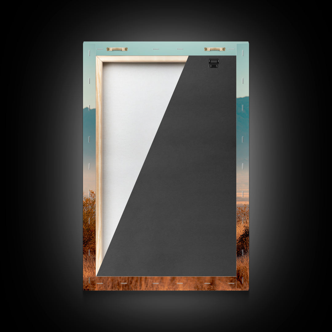 Monochrome Desert Cactus Silhouette Canvas Print, Black and White Art, Abstract Wall Art, Living Room Decor, Watercolor Art, BAW-2x3-77