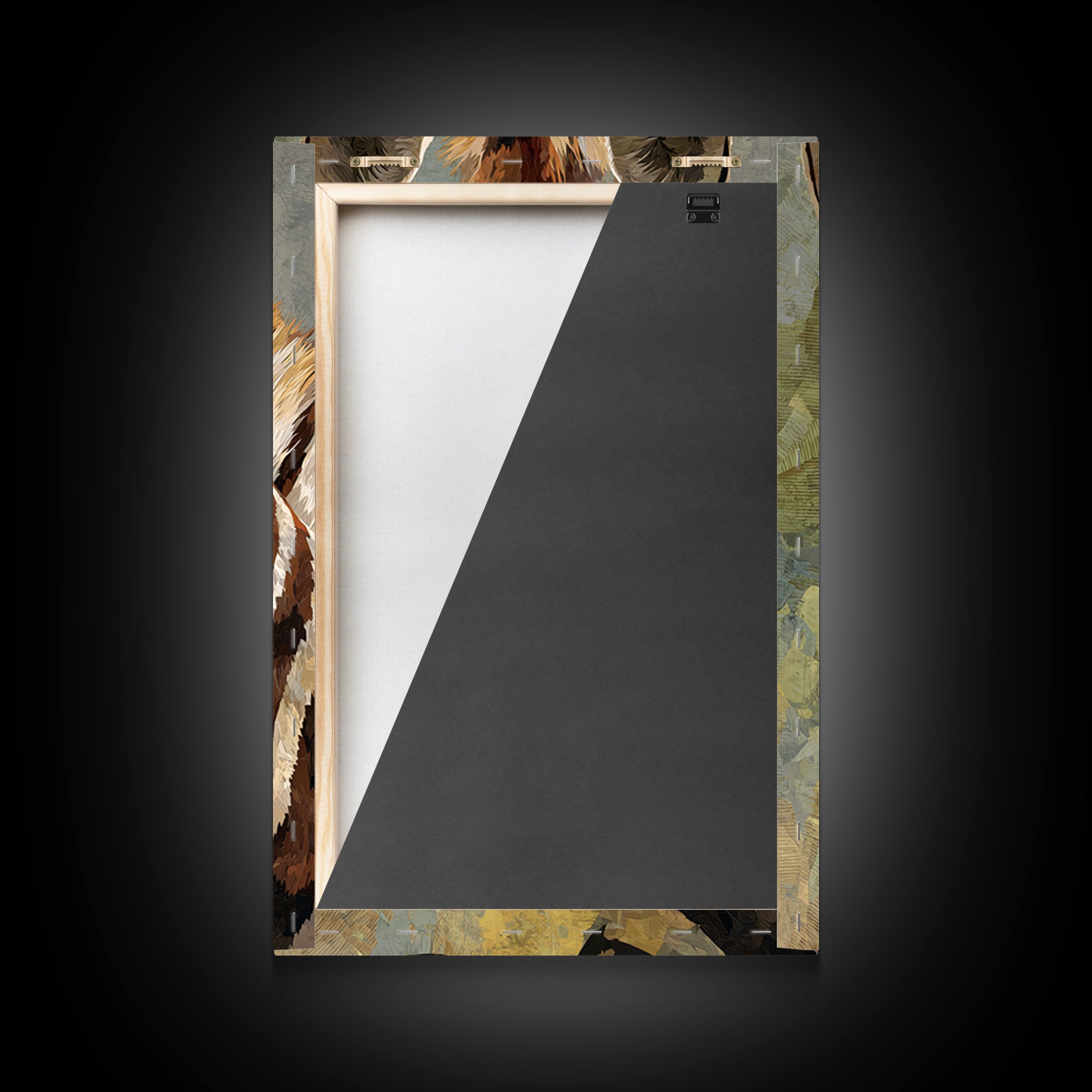 Zebra Stripe Closeup as Graphic Abstraction Canvas Print, Black and White Art, Wood Wall Art, Living Room Decor, Monochrome, BAW-2x3-88