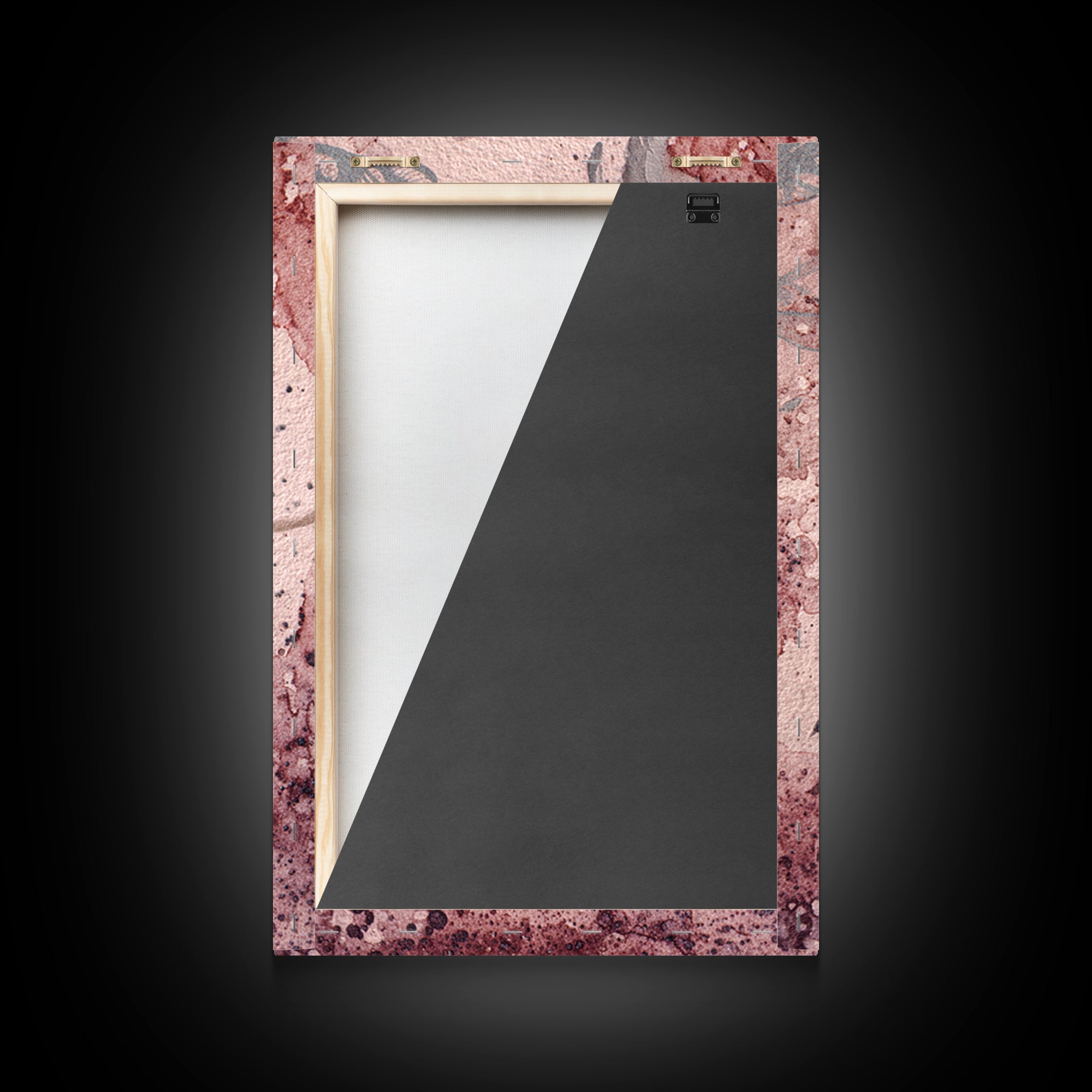 Minimal Face Pair Drawn Framed Canvas Print, Black and White Art, Large Wall Art, Living Room Decor, Fine Art, Monochrome, BAW-2x3-94