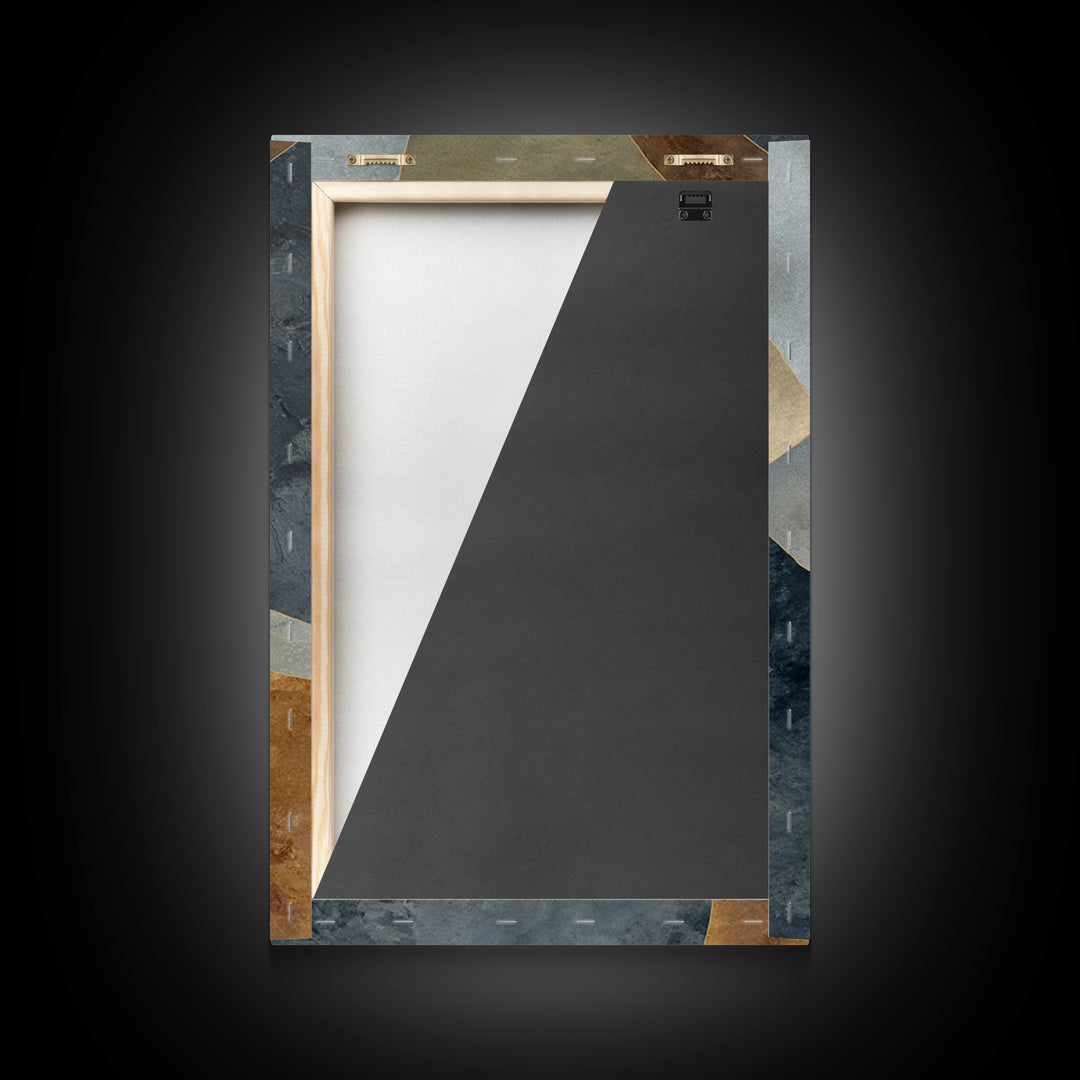 Abstract Marble Texture Canvas Print, Black and White Art, Modern Art, Living Room Decor, Abstract Art, Monochrome, BAW-2x3-95