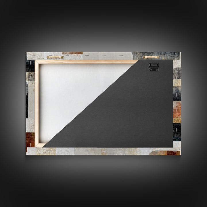 Abstract Marble Texture Framed Canvas Print, Black and White Art, Statement Artwork, Living Room Decor, Abstract Art, BAW-3x2-19
