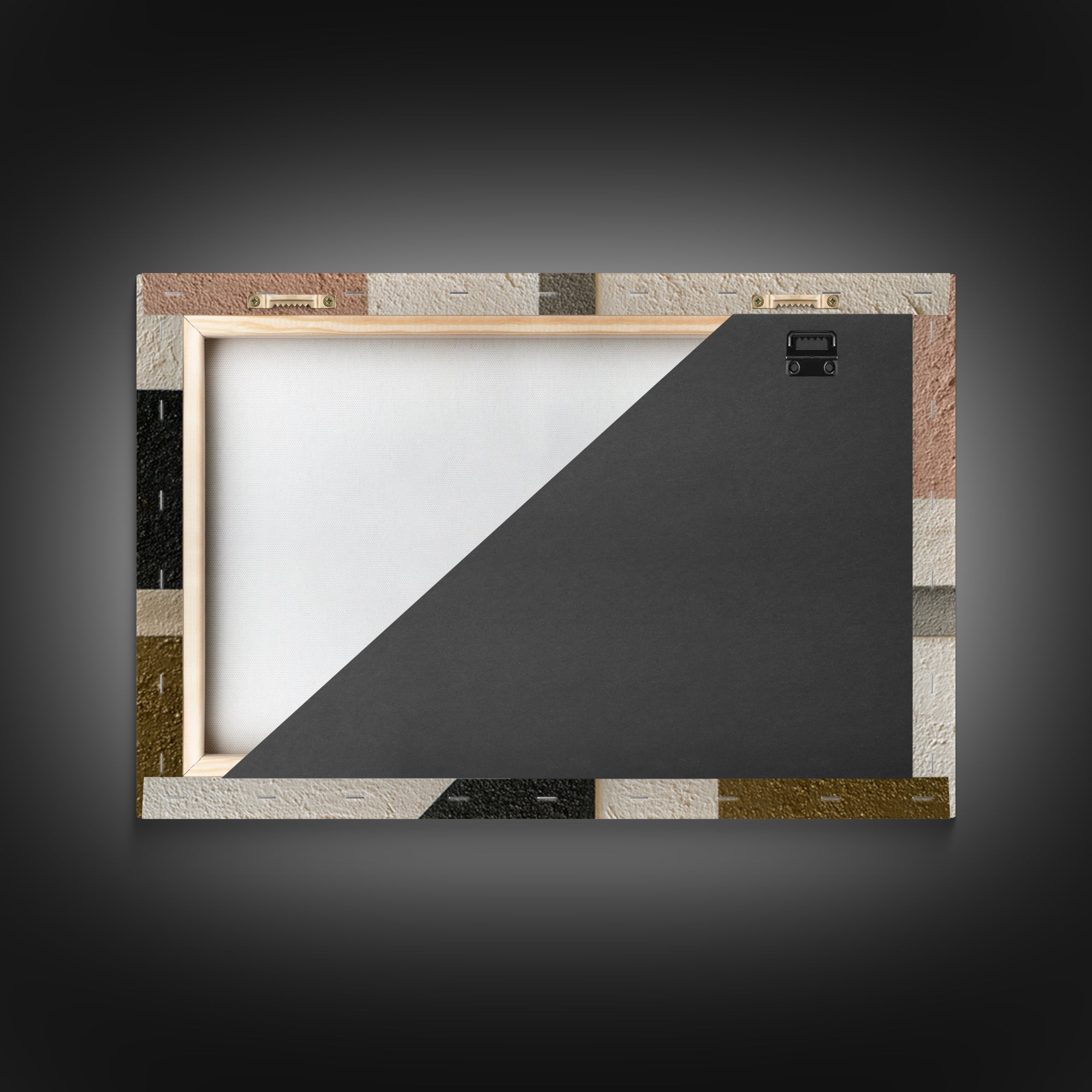 Geometric Bauhaus Grayscale Shapes Canvas Print, Black and White Art, Abstract Wall Art, Living Room Decor, Monochrome, BAW-3x2-46