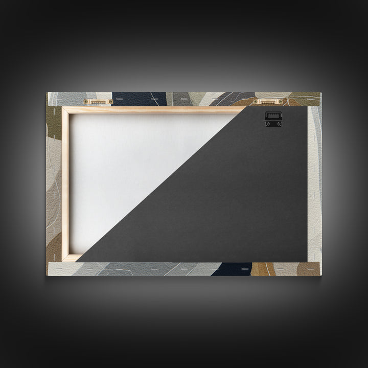 Monochrome Female Profile Framed Canvas Print, Black and White Art, Room Decor, Living Room Decor, Abstract Art, Monochrome, BAW-3x2-77