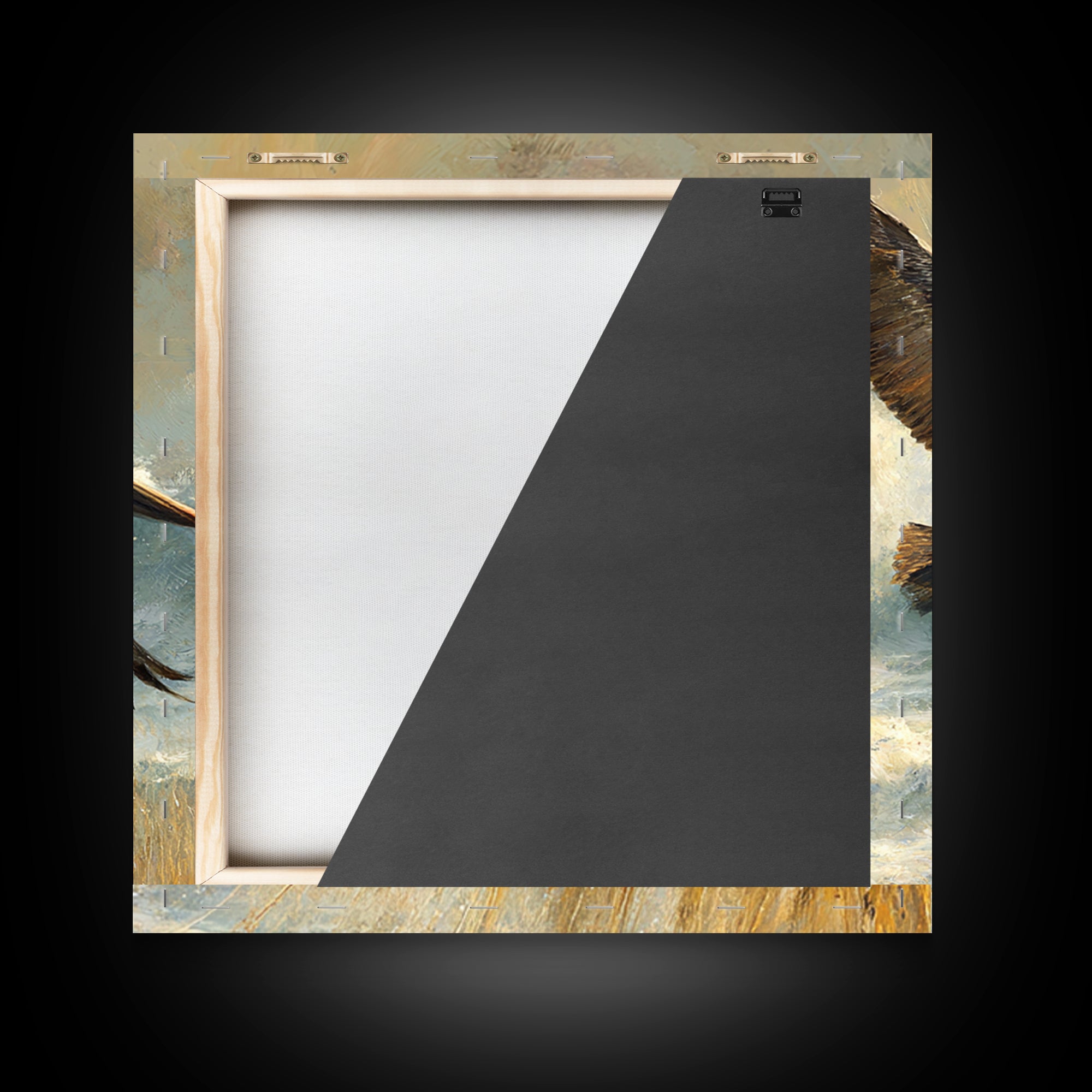 Pelican Flying over Coastal Waves Framed Canvas Print, Bird Art, Digital Download Art, Living Room Decor, Abstract Art, Flight, BIR-1x1-42
