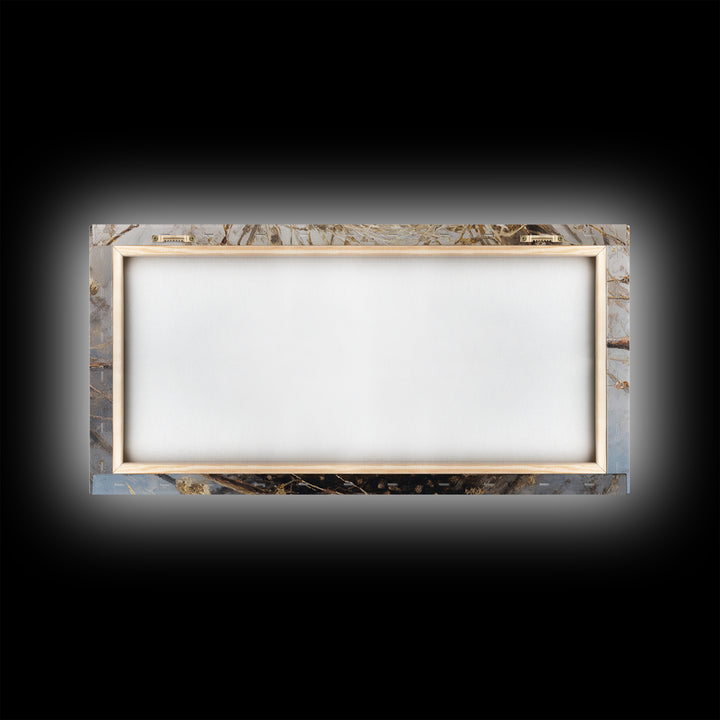 Bird Nest with Eggs and Delicate Twigs Framed Canvas Print, Bird Art, Statement Artwork, Living Room Decor, Fine Art, Flight, BIR-2x1-42