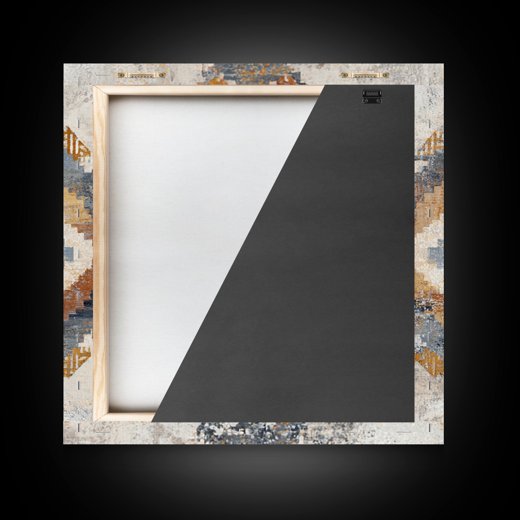 Tribal Neutral Pattern Framed Canvas Print, Boho Art, Statement Artwork, Living Room Decor, Fine Art, Bohemian, Art Prints, BOH-1x1-62