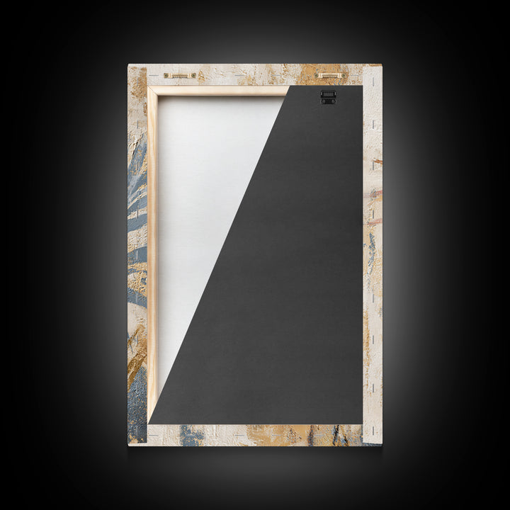 Terracotta Palm Leaves Framed Canvas Print, Boho Art, Digital Print, Living Room Decor, Fine Art, Bohemian, Gallery Decor, BOH-2x3-13