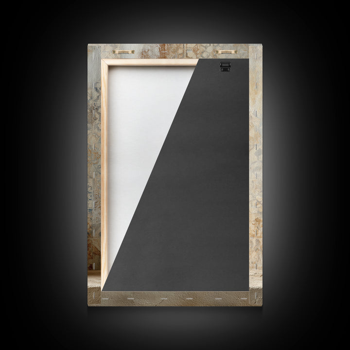 Tribal Neutral Pattern Framed Canvas Print, Boho Art, Printable, Living Room Decor, Fine Art, Bohemian, Abstract Wall Art, BOH-2x3-22