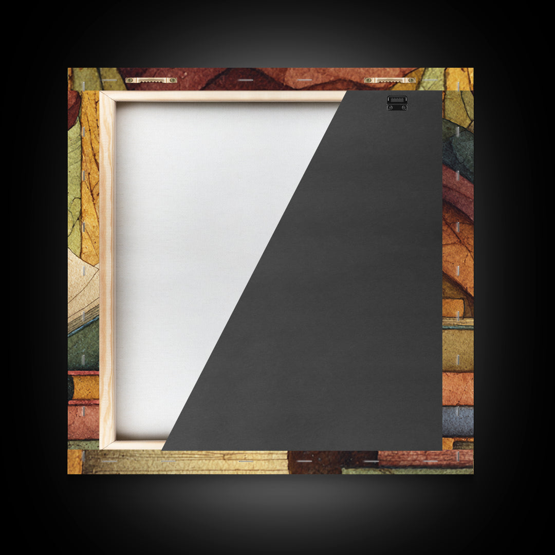 Renaissance Scholar Portrait Framed Canvas Print, Bookstore Art, Gallery Wall Art, Bookstore Decor, Fine Art, Literary, BOO-1x1-47