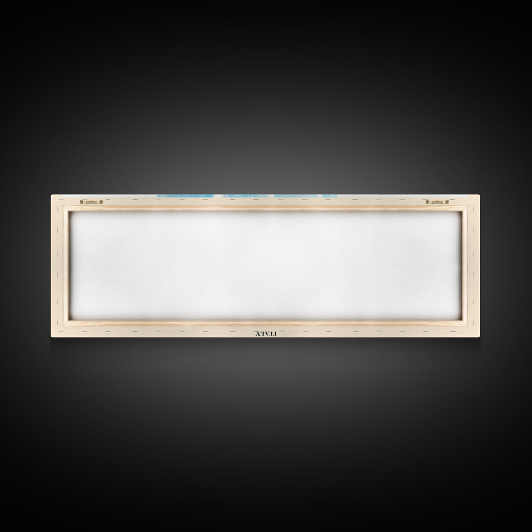 Favignana, Italy Watercolor Beach Print, Vacation Gift, Italy Wall Art, Framed Canvas Print, Framed Beach Painting