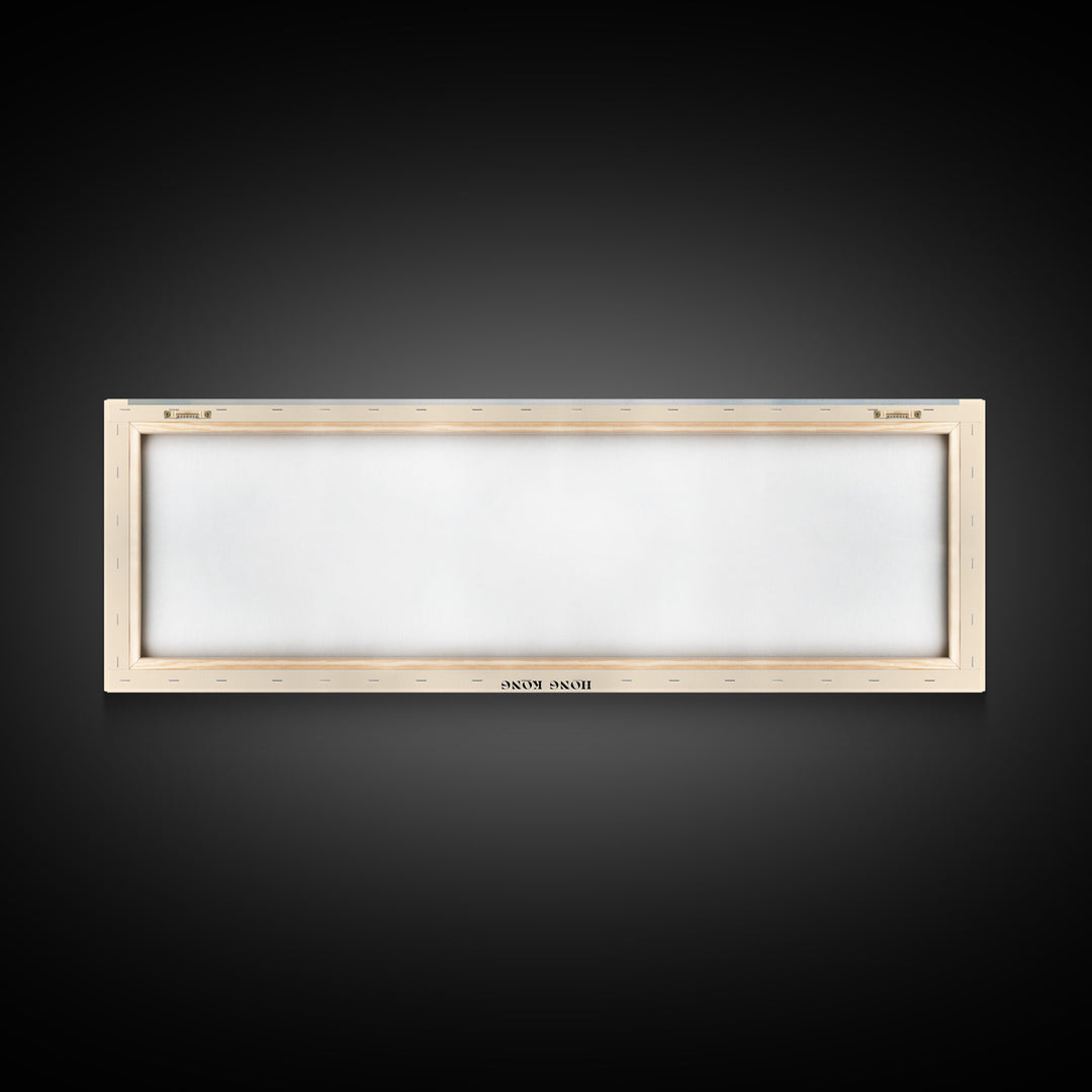 Golden Beach, Hong Kong Watercolor Print, Vacation Gift, Hong Kong Wall Art, Beach Painting, Beach Decor, Large Wall Art, Wood Frame Art