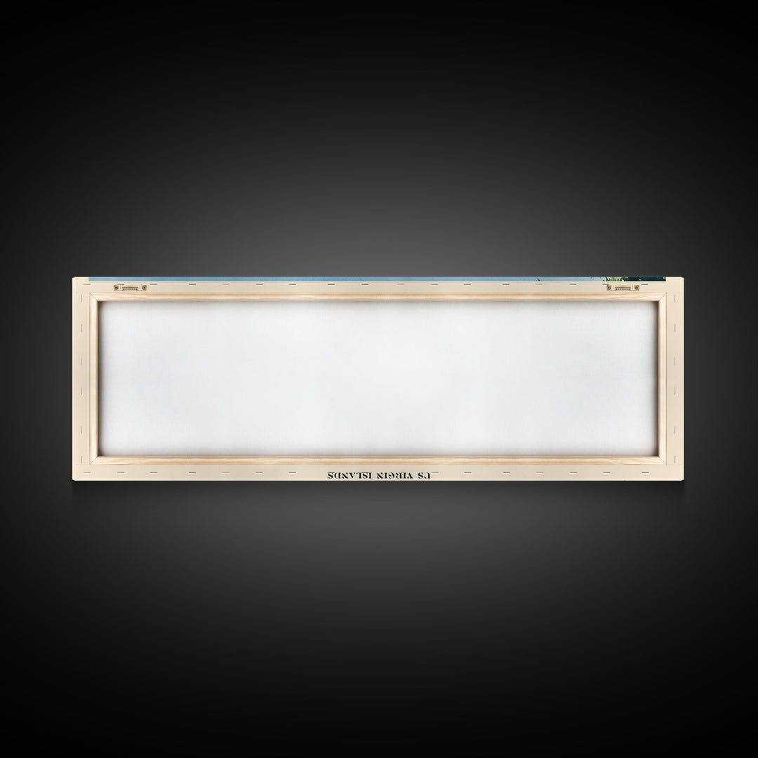 Honeymoon Beach, Fiji Watercolor Print, Vacation Gift, Fiji Wall Art, Beach Painting, Beach Decor, Large Wall Art, Wood Frame Art