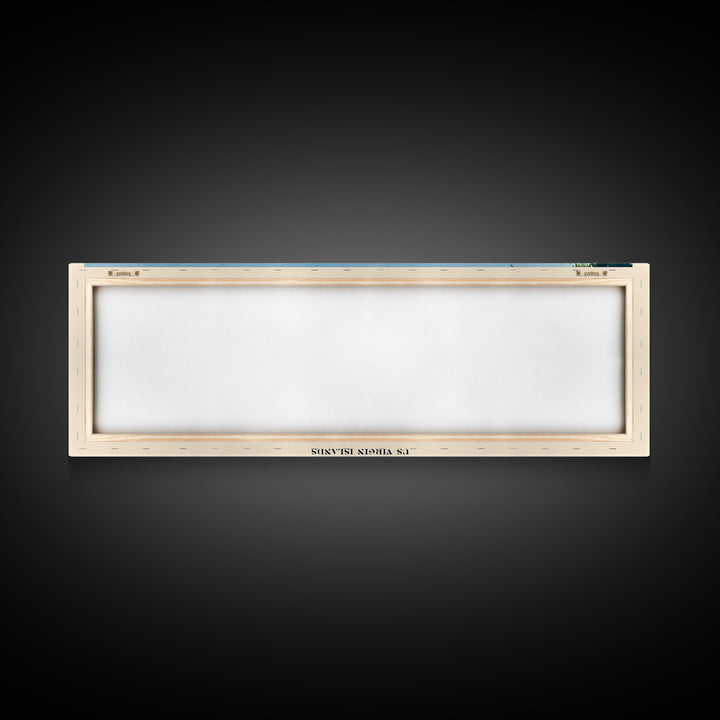 Honeymoon Beach, Fiji Watercolor Print, Vacation Gift, Fiji Wall Art, Beach Painting, Beach Decor, Large Wall Art, Wood Frame Art