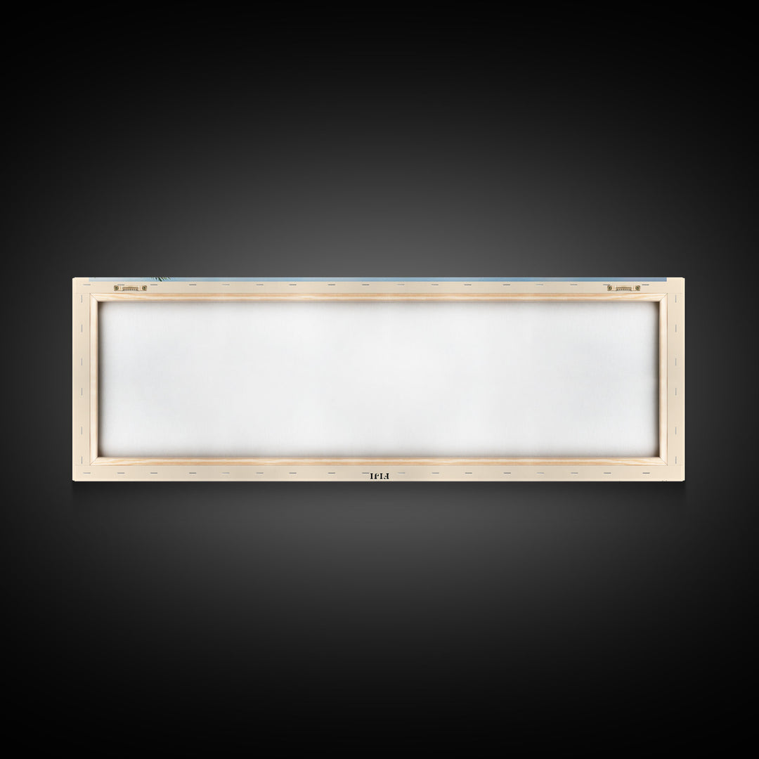 Honeymoon Beach, US Virgin islands Watercolor Beach Print, Vacation Gift, US Virgin islands Wall Art, Framed Canvas Print, Framed Beach Painting