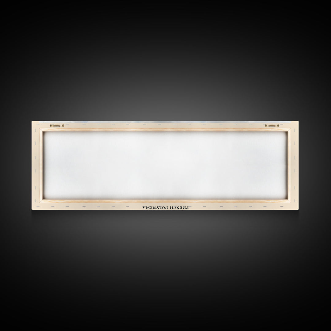 Huahine, French Polynesia Watercolor Print, Vacation Gift, French Polynesia Wall Art, Beach Painting, Beach Decor, Large Wall Art, Wood Frame Art