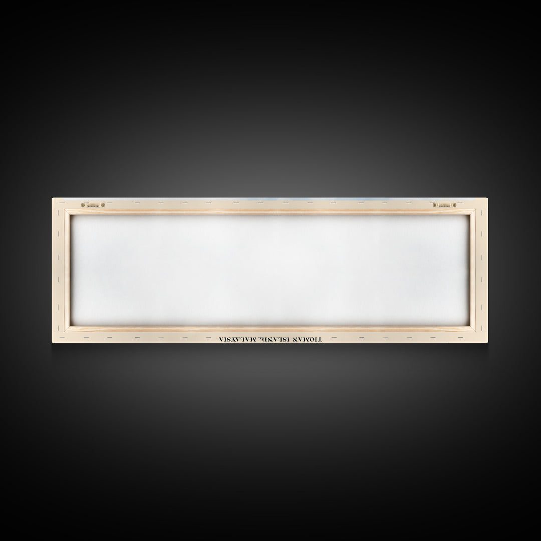 Juara Beach, Tioman Island, Malaysia Watercolor Print, Vacation Gift, Tioman Island, Malaysia Wall Art, Beach Painting, Beach Decor, Large Wall Art, Wood Frame Art